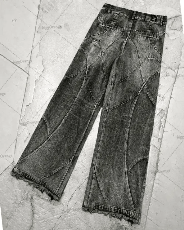 Japanese Brand × Jean × Vintage Jeans West Coast WorkWear Ripped Mopping Pants Size US 32 / EU 48 - 4 Thumbnail