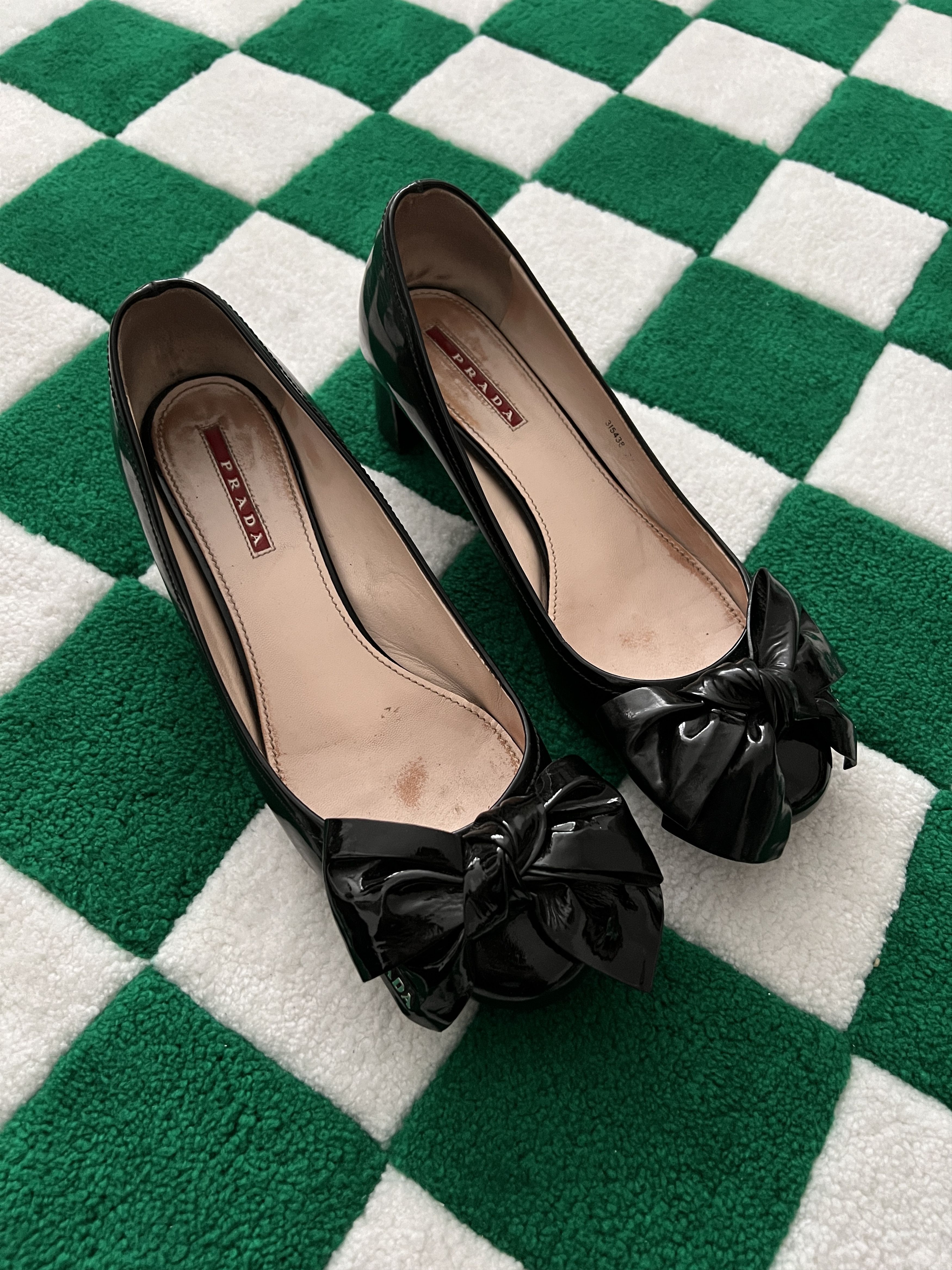 Prada × Vintage Vintage Prada Black Heels Size US 7 / IT 37 - 2 Thumbnail
