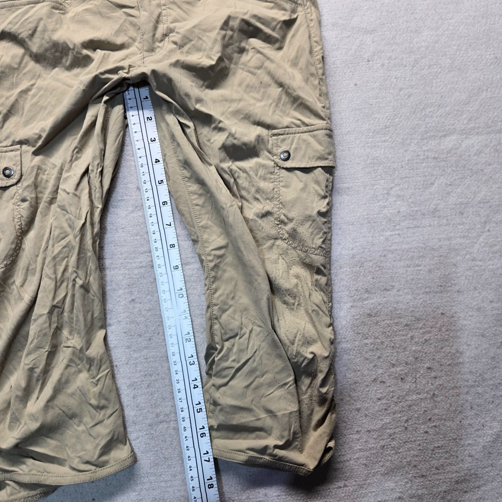 Eddie Bauer EDDIE BAUER Pants Cargo Cropped Khaki Brown 4P Women Adult Tapered Pockets Casual Outdoor Shoes? Size 27" / US 4 / IT 40 - 7 Thumbnail