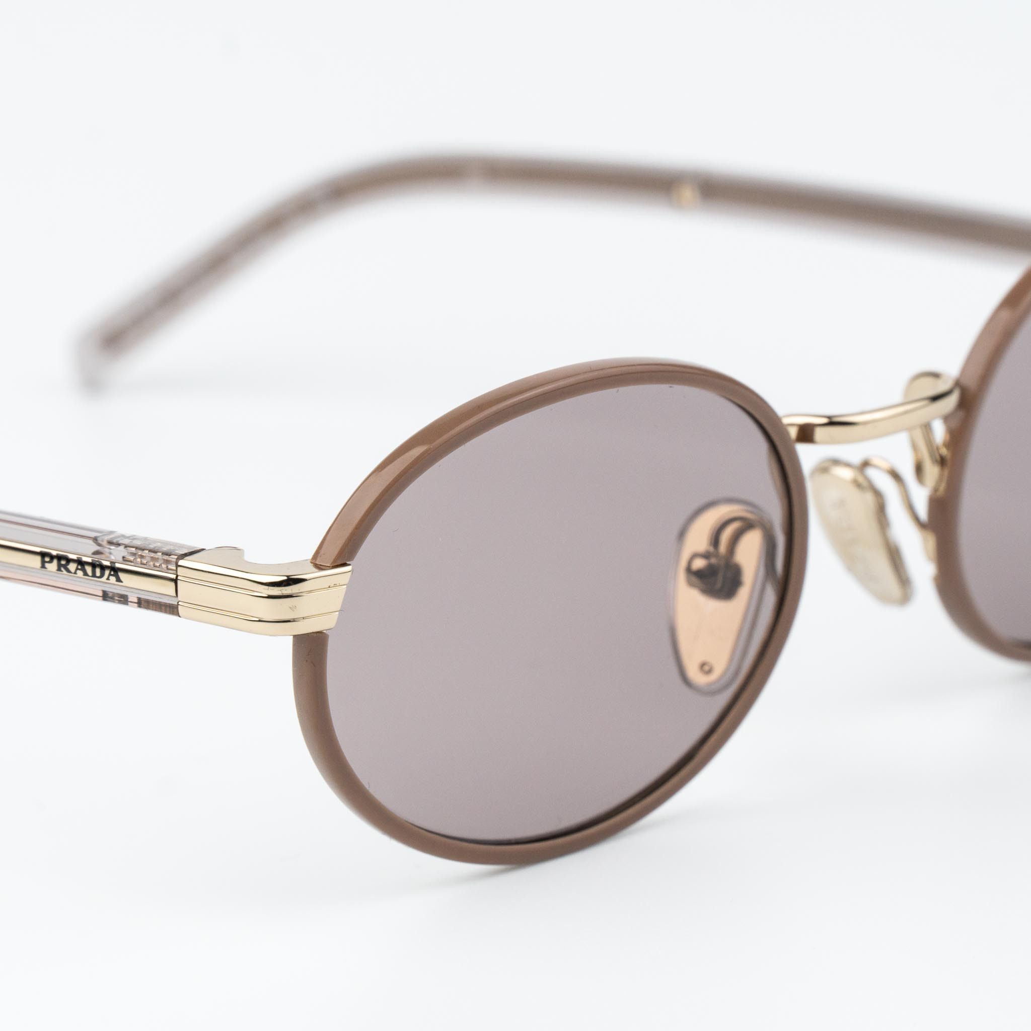 Prada Prada Women Sunglasses Oval PRB56S 24E20I NEW AUTHENTIC Size ONE SIZE - 6 Thumbnail