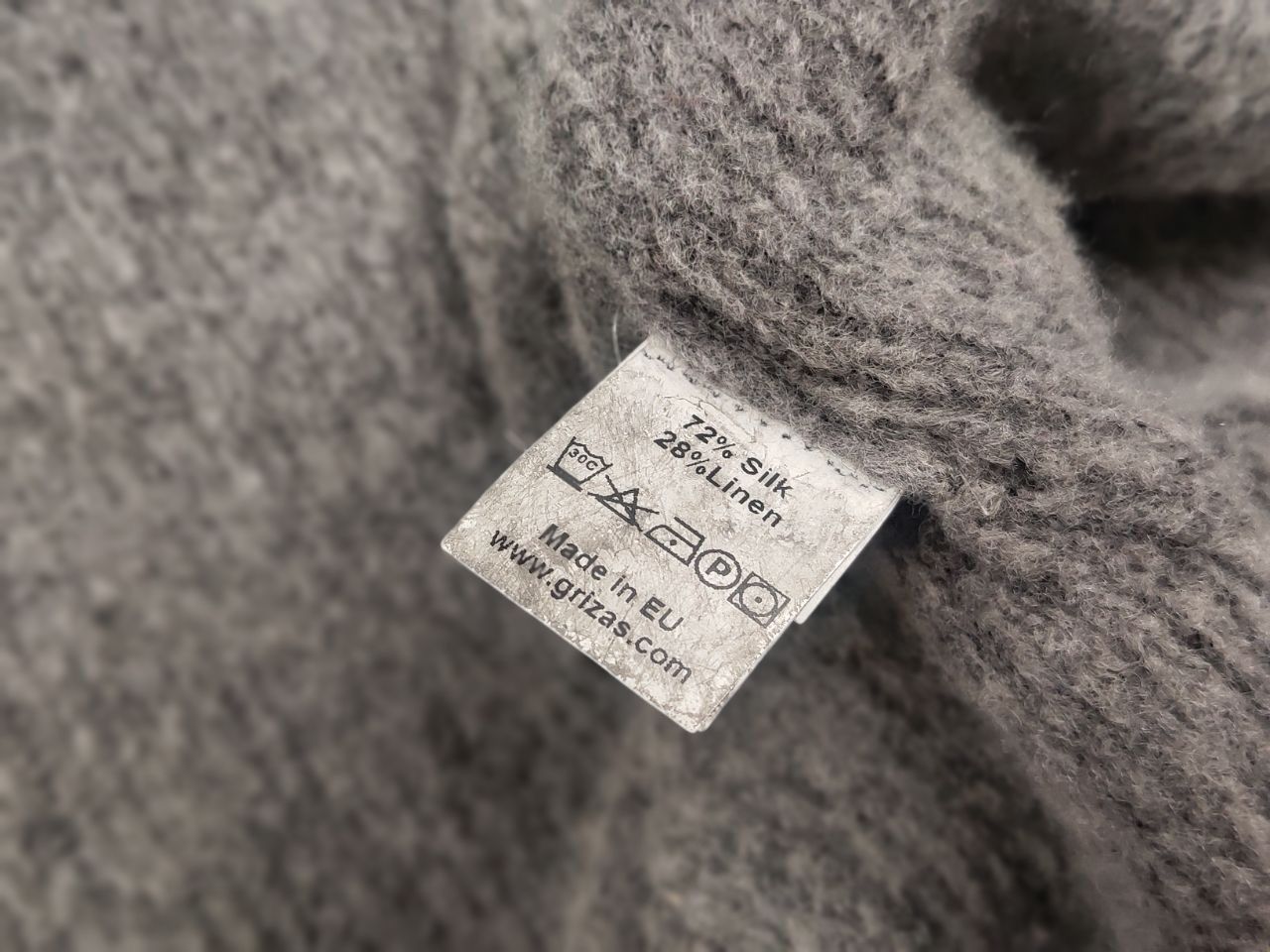 Other Grizas Design Garment Dyed Gray Oversized Jacket Silk Wool Size M / US 6-8 / IT 42-44 - 16 Thumbnail