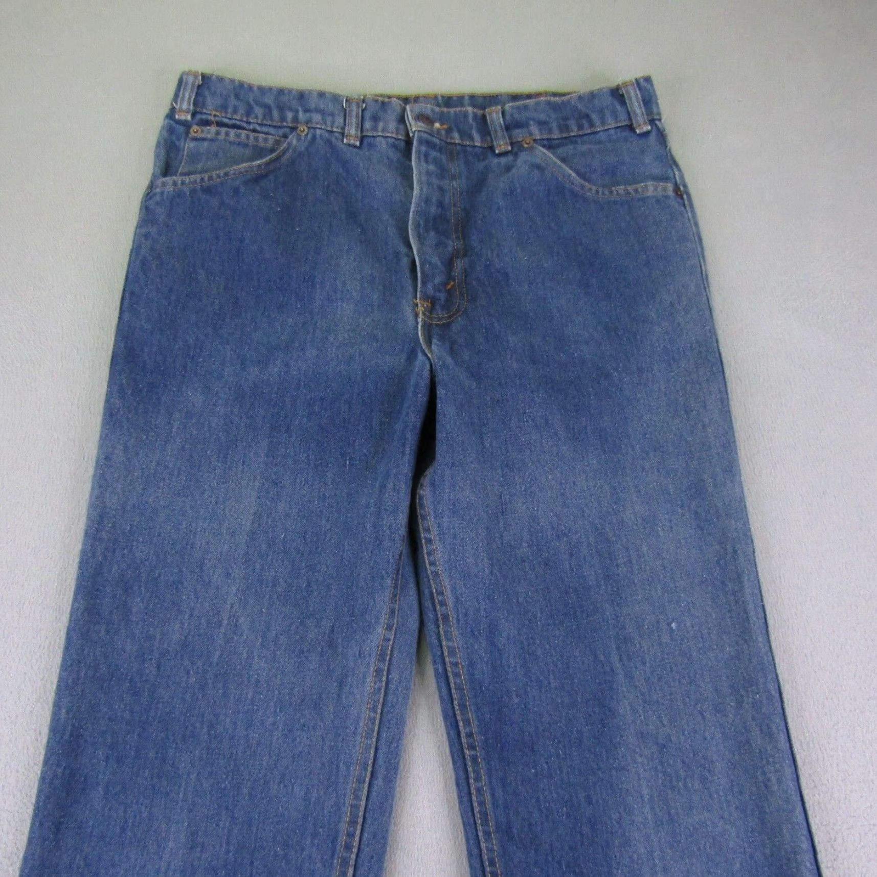 Levi's VINTAGE Levi's Jeans Men's 36x34 Bootcut Denim 80s Olympic Theme Cotton Blue Waist 36 Size US 33 - 2 Thumbnail