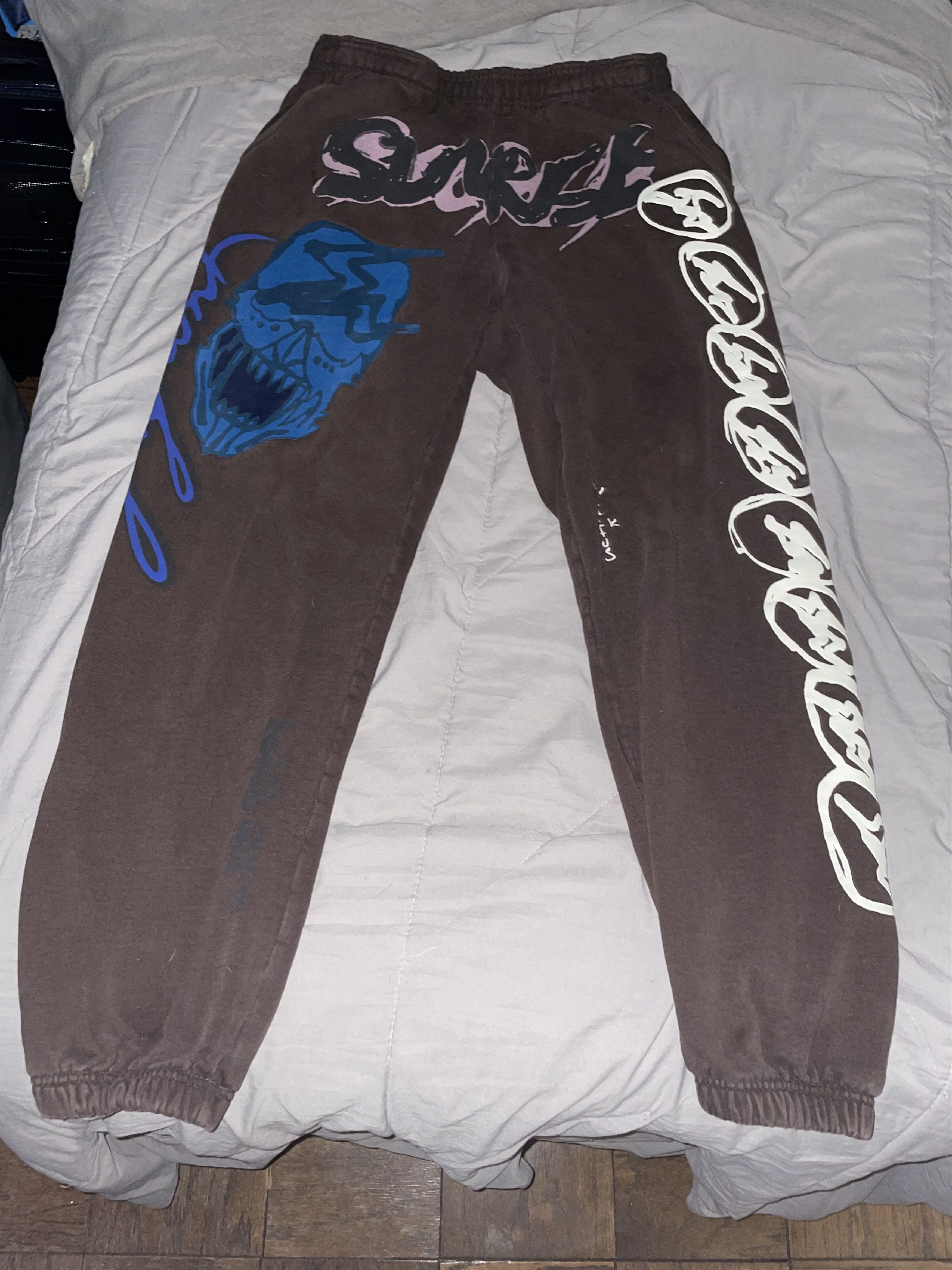 Travis Scott Cactus Jack for Fragment Sunrise Sweats Brown Pants Size US 32 / EU 48 - 1 Thumbnail