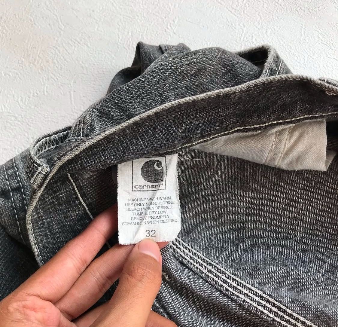 Carhartt × Vintage Carhartt Shortcarpenter Black Wash Size US 32 / EU 48 - 3 Thumbnail