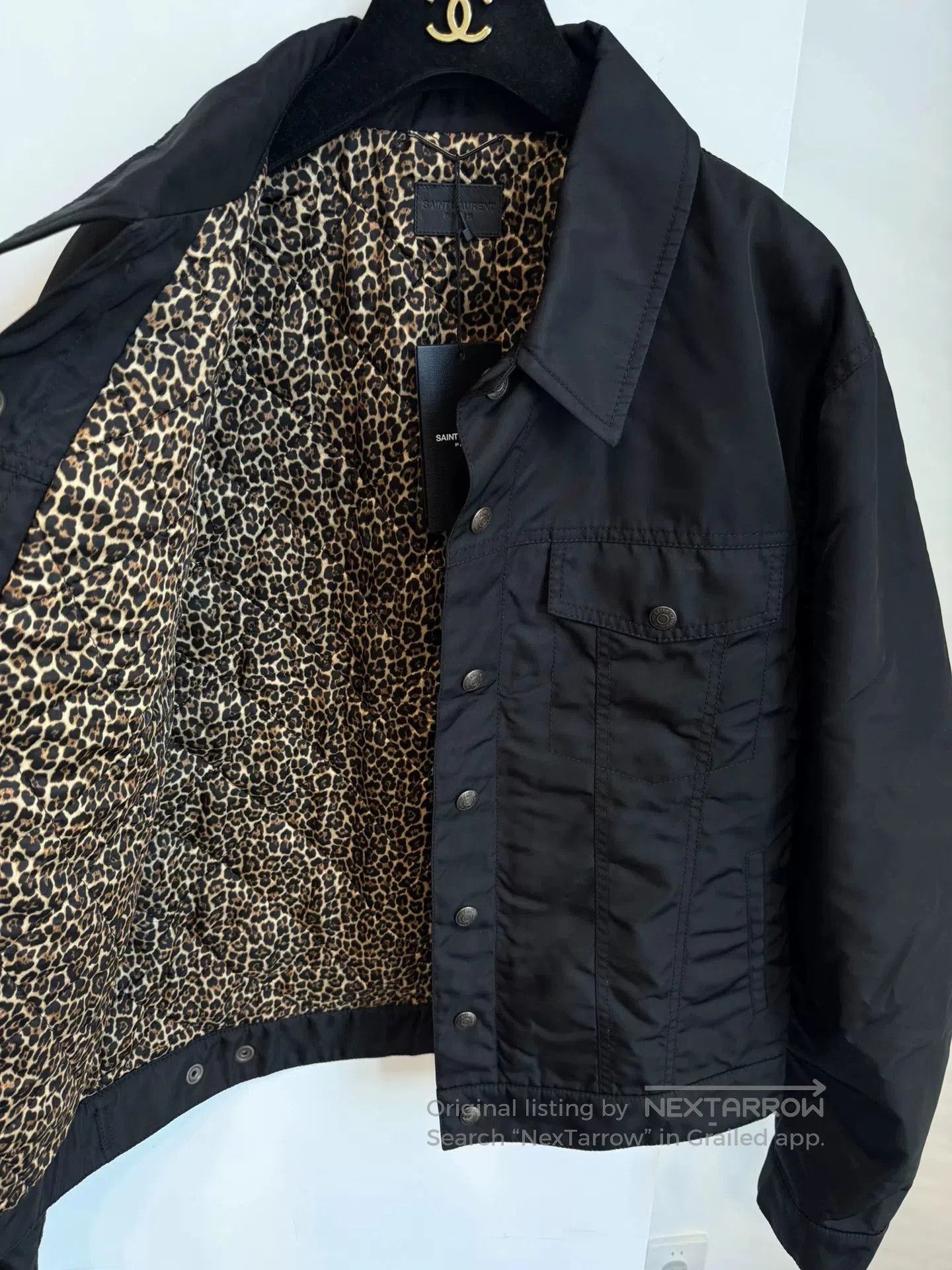Saint Laurent Paris Saint Laurent SLP Black Leopard Lining Jacket. Size US M / EU 48-50 / 2 - 2 Thumbnail