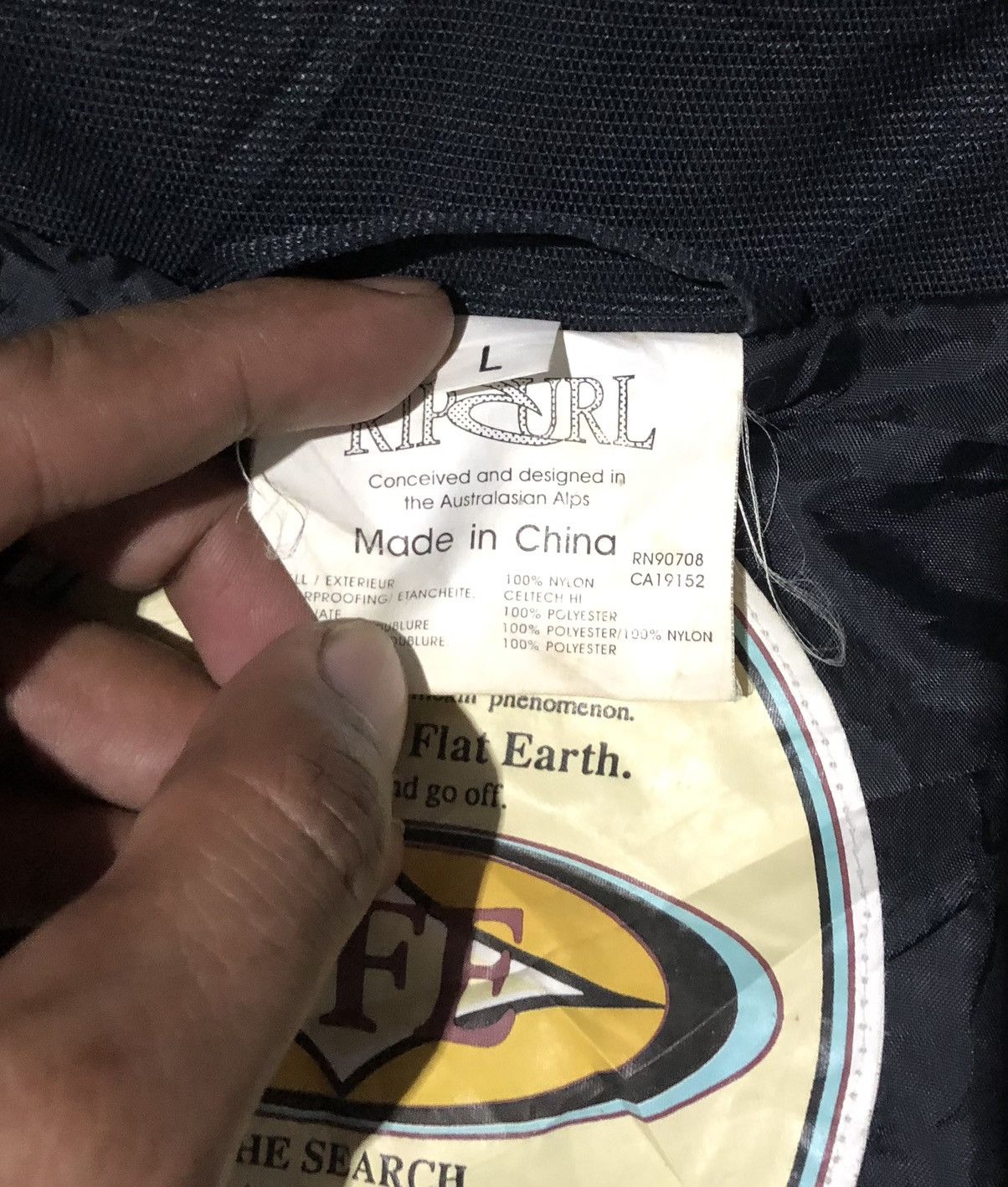 Rip Curl Rip Curl Jacket NFE No Flat Earth The Search Celtech Size US L / EU 52-54 / 3 - 9 Thumbnail