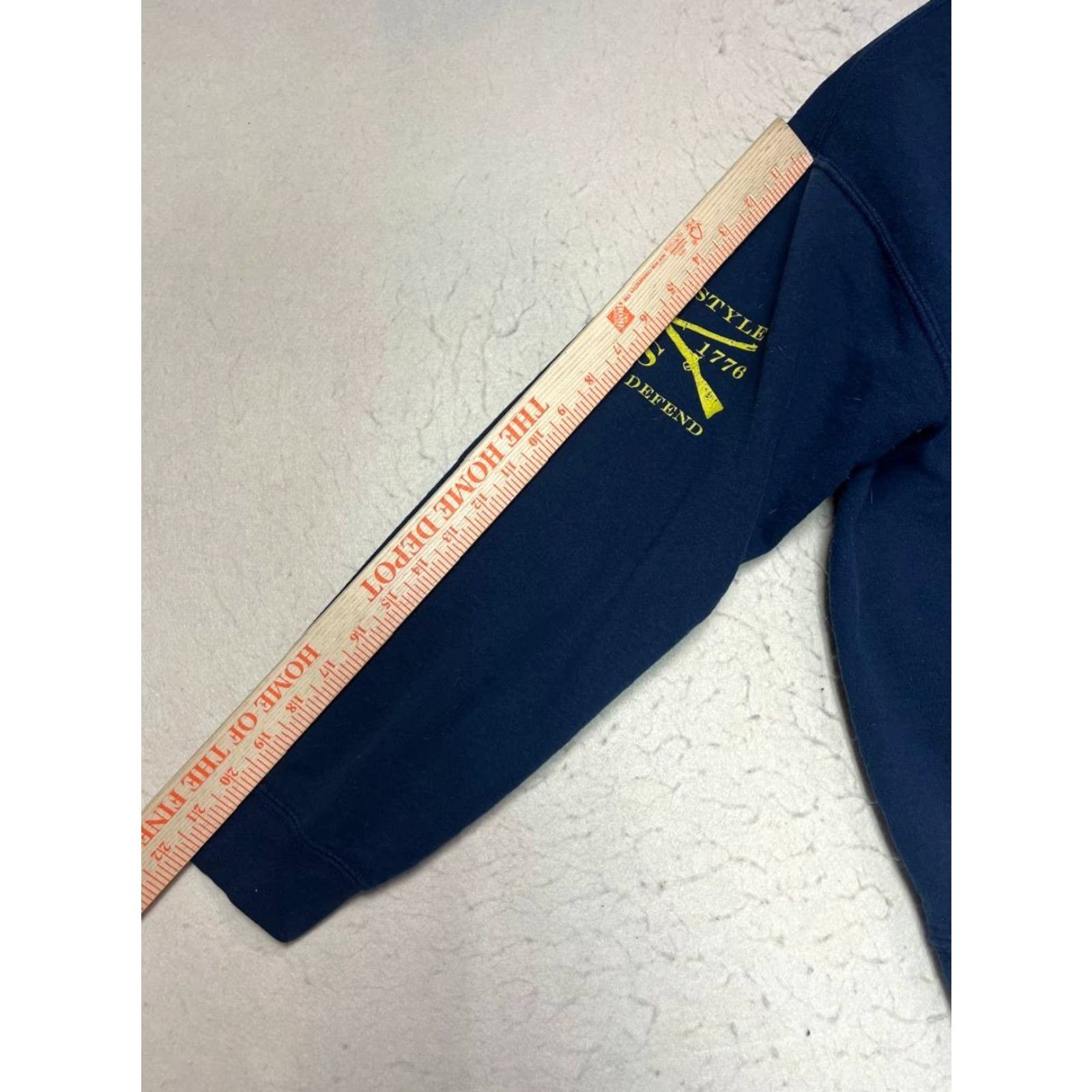 Vintage Grunt Style Pullover Hoodie Mens Size M Blue, Hooded, Fleece, Cotton Blend, Regular Fit, Long Sleeve, Crew Neck, Solid, Unit Size US M / EU 48-50 / 2 - 3 Thumbnail