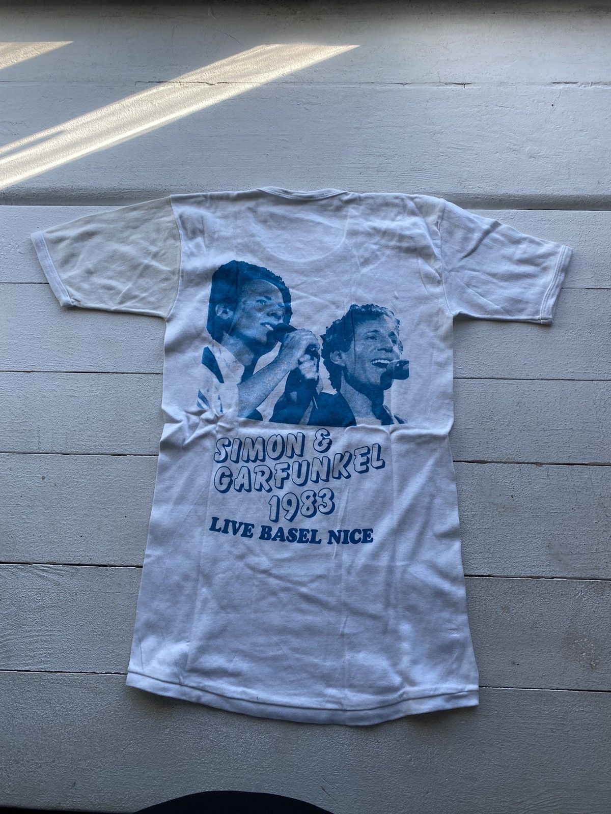 Band Tees × Vintage 1983 Simon Garfunkel Live Basel Nice Tour Shirt mens medium Size US S / EU 44-46 / 1 - 1 Thumbnail