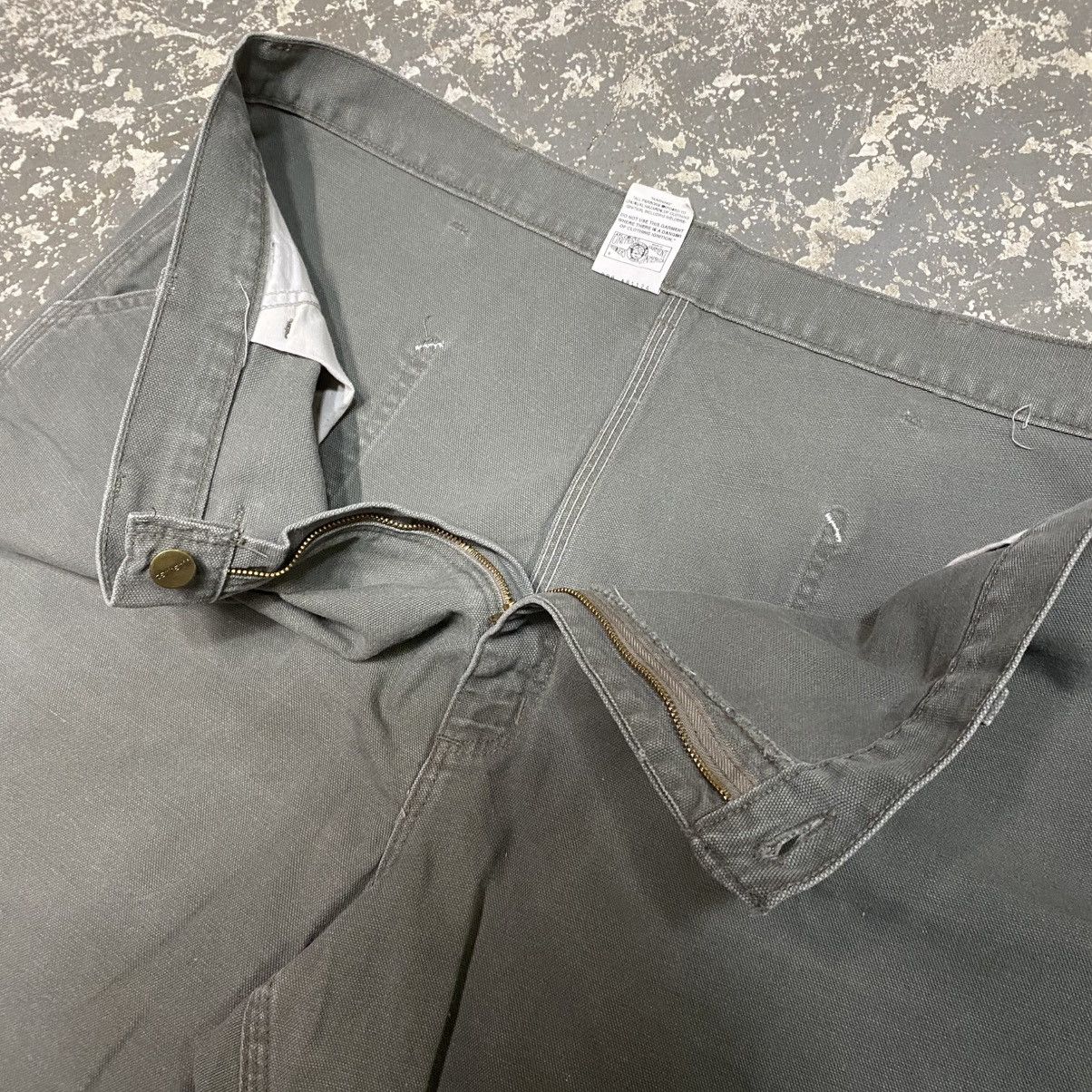 Carhartt × Vintage Vintage Carhartt B30SAG Carpenter Jort Shorts B30 Sage Green Size US 44 / EU 60 - 6 Thumbnail