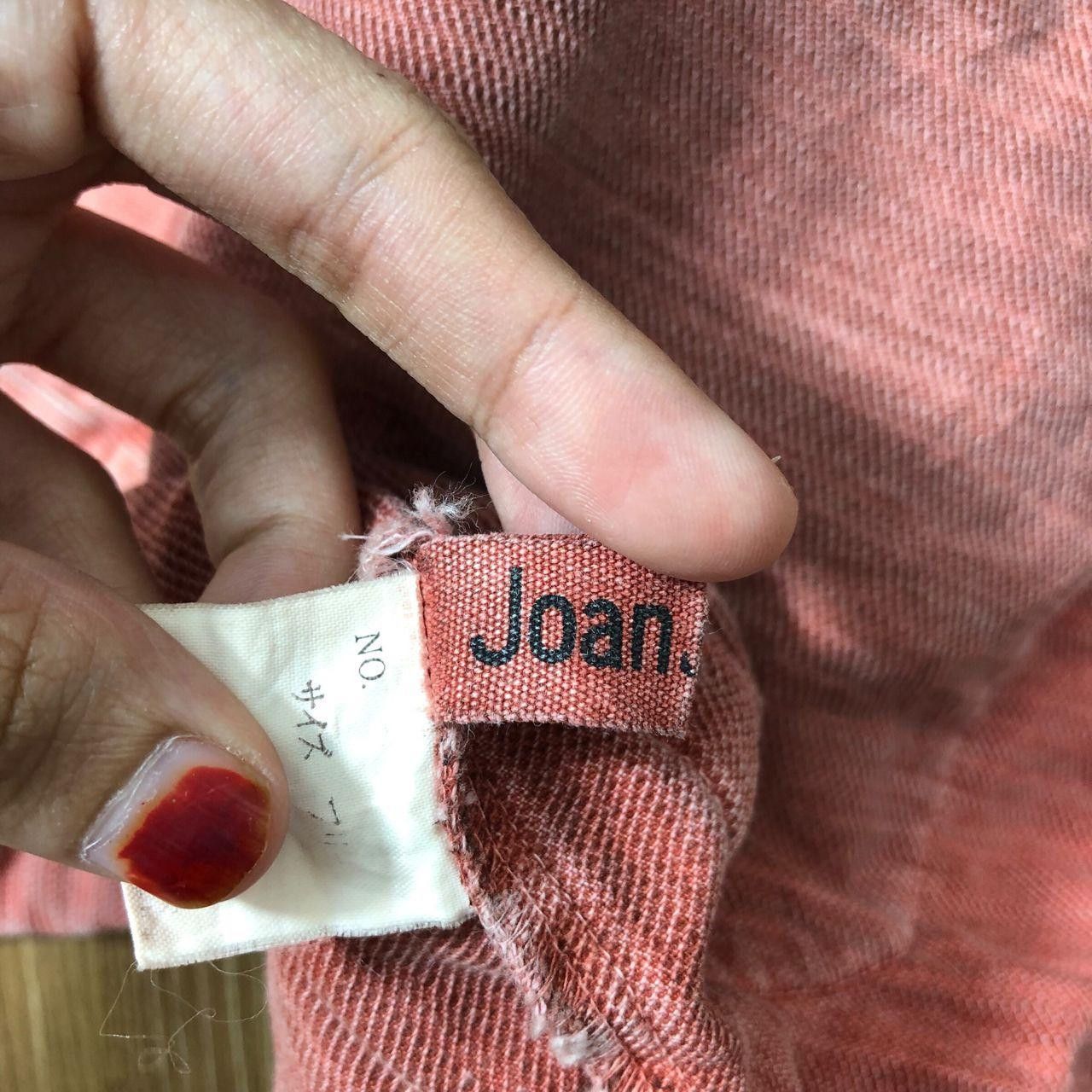 Other Vintage JOAN SPORTS PARIS Floral Embossed Denim Jeans Jacket Size L / US 10 / IT 46 - 4 Thumbnail