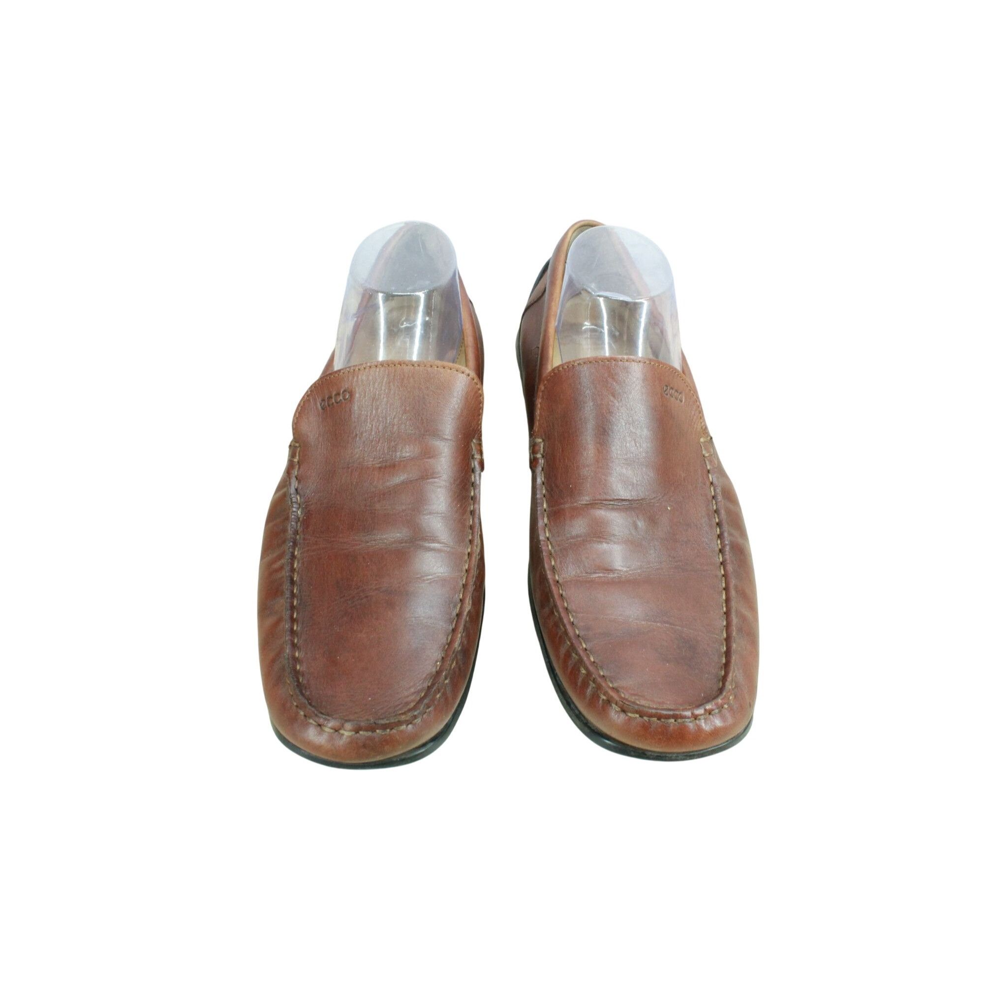 Ecco Ecco Classic Men's Leather Moccasin Toe Loafer Shoes Size US 11 / EU 44 - 5 Thumbnail