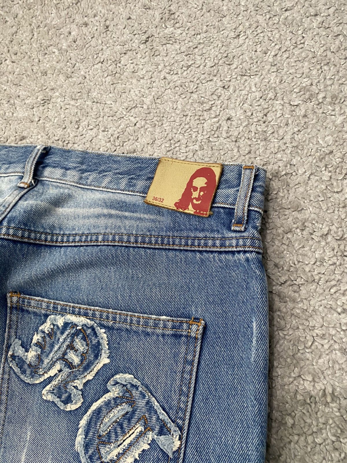 Allsaints × Vintage AllSaints Denim Jeans 36/32 opium Jesus pants flared y2k Size US 36 / EU 52 - 10 Thumbnail