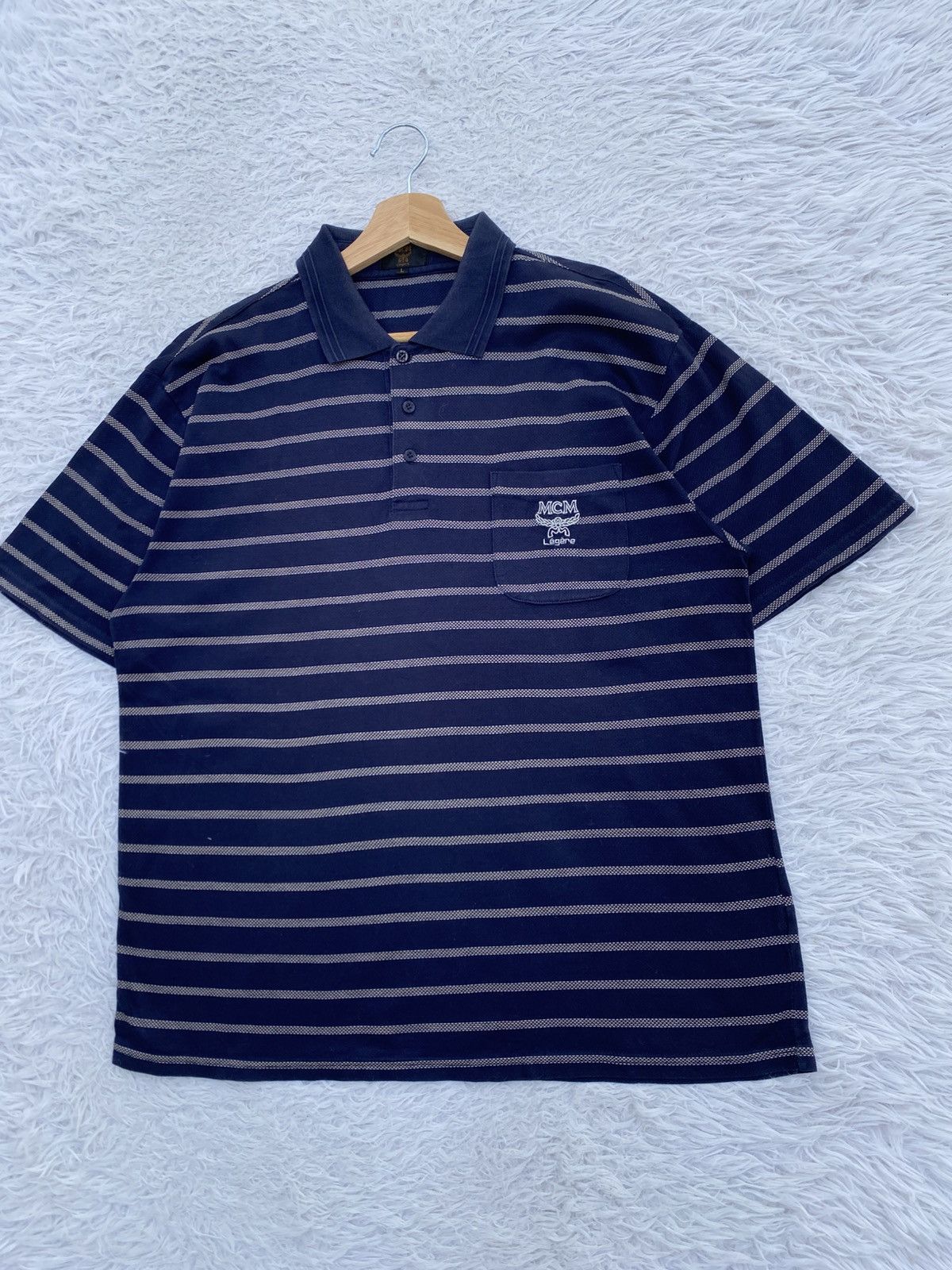 MCM Rare Vintage MCM Legere Stripes Polo Shirt Size US L / EU 52-54 / 3 - 4 Thumbnail