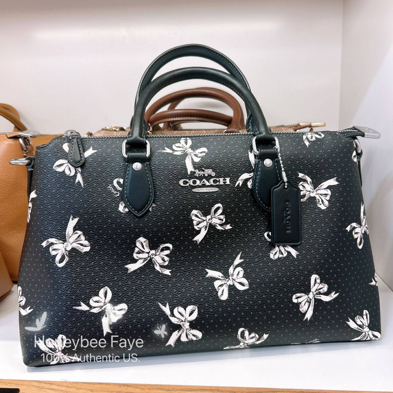 Georgia Stachel Bag With Bow Print CAA76