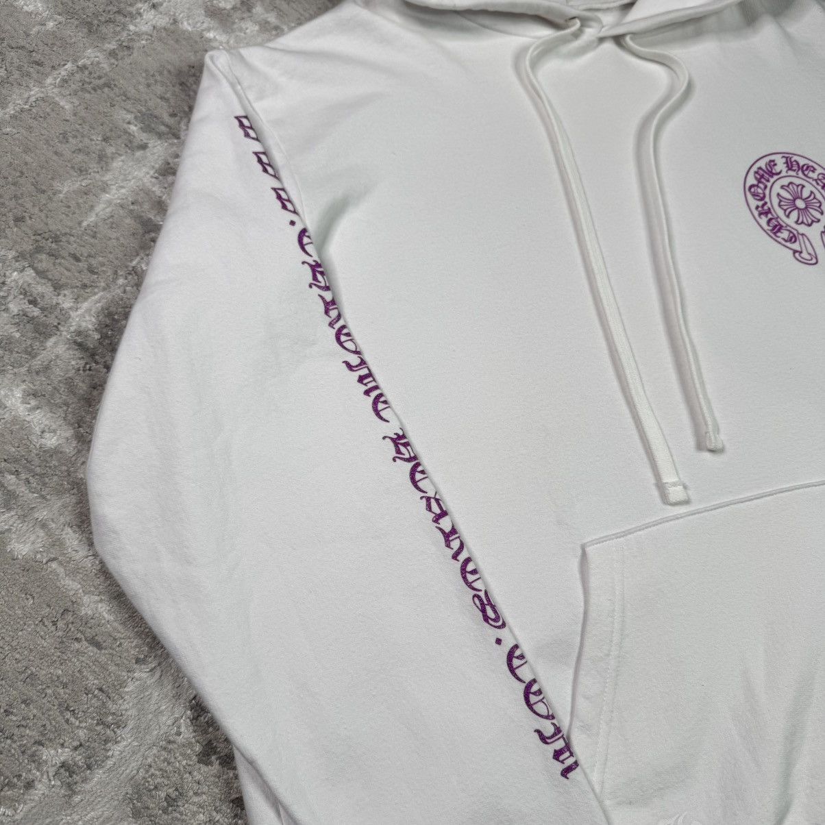Chrome Hearts Purple glitter online exclusive horseshoe pullover hoodie Size US XXL / EU 58 / 5 - 13 Thumbnail