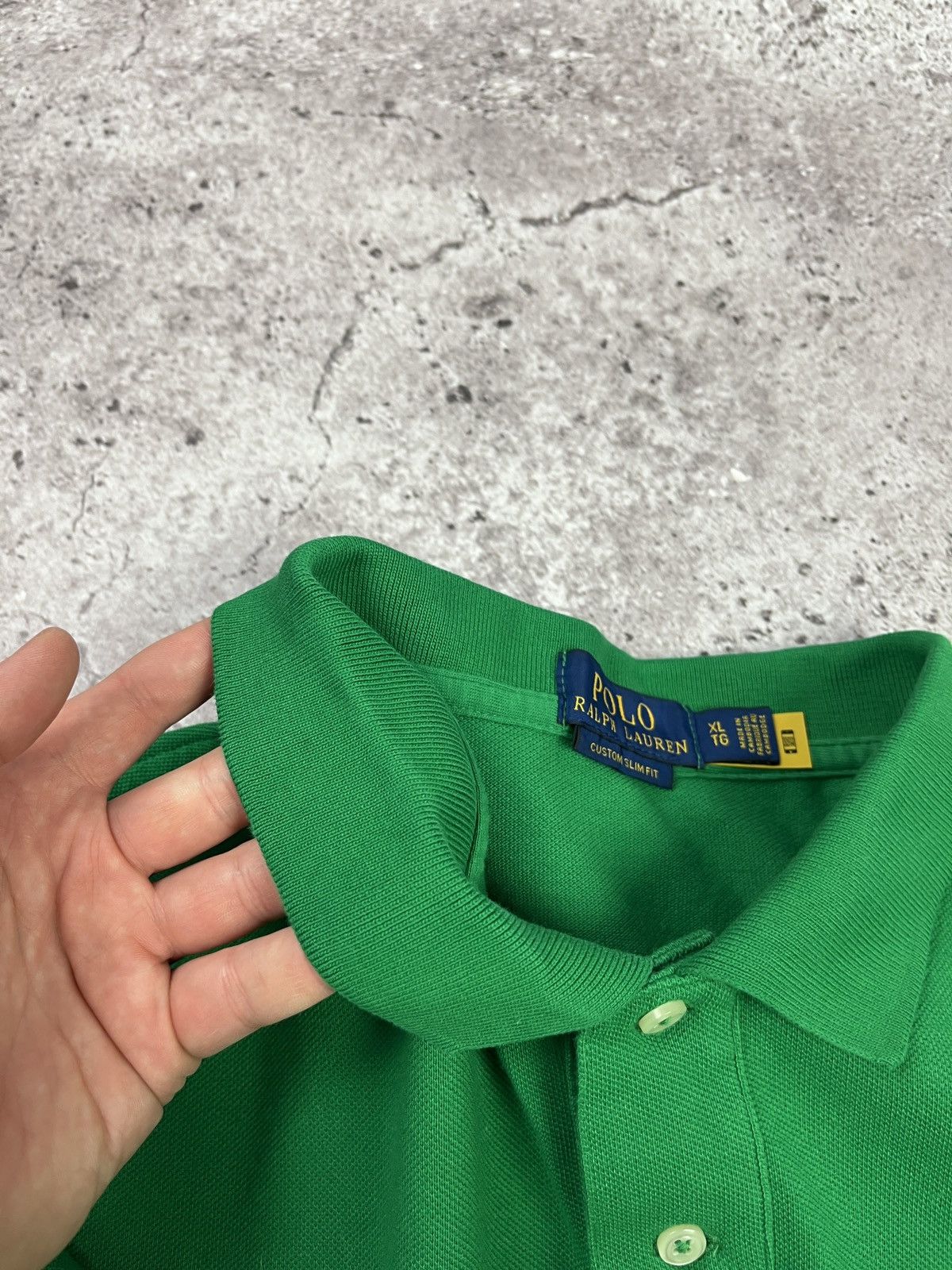 Polo Ralph Lauren Big Pony Green Polo Shirt XL Custom Slim Fit Number 3 Rugby Size US XL / EU 56 / 4 - 7 Thumbnail