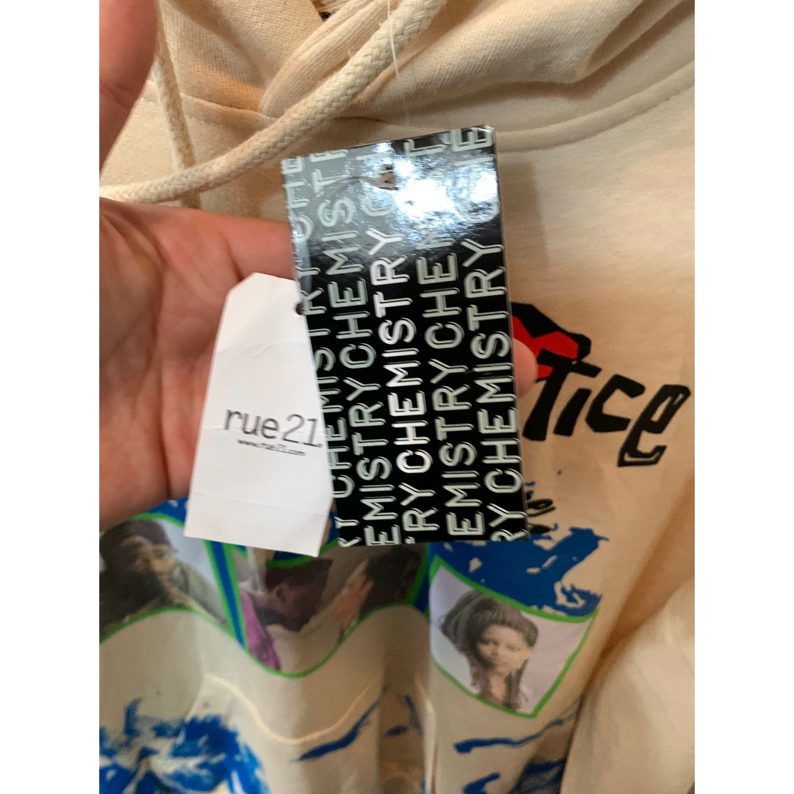 Chemistry Chemistry Poetic Justice Hoodie Jacket Adult Large Cream Size US L / EU 52-54 / 3 - 8 Thumbnail