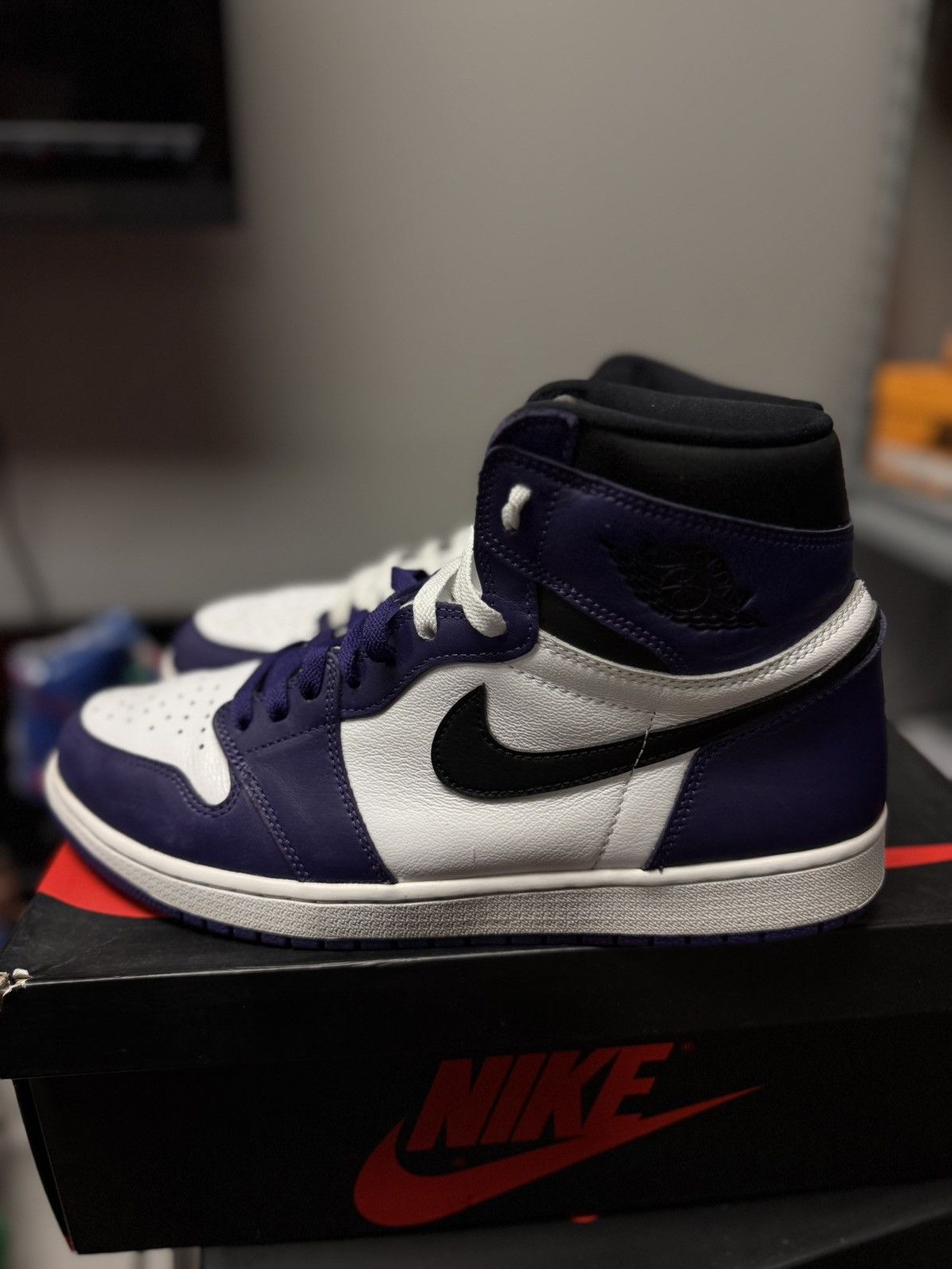 Jordan Brand × Nike Jordan 1 High Court Purple Size 13 (555088-500) 🧼 Size US 13 / EU 46 - 8 Thumbnail