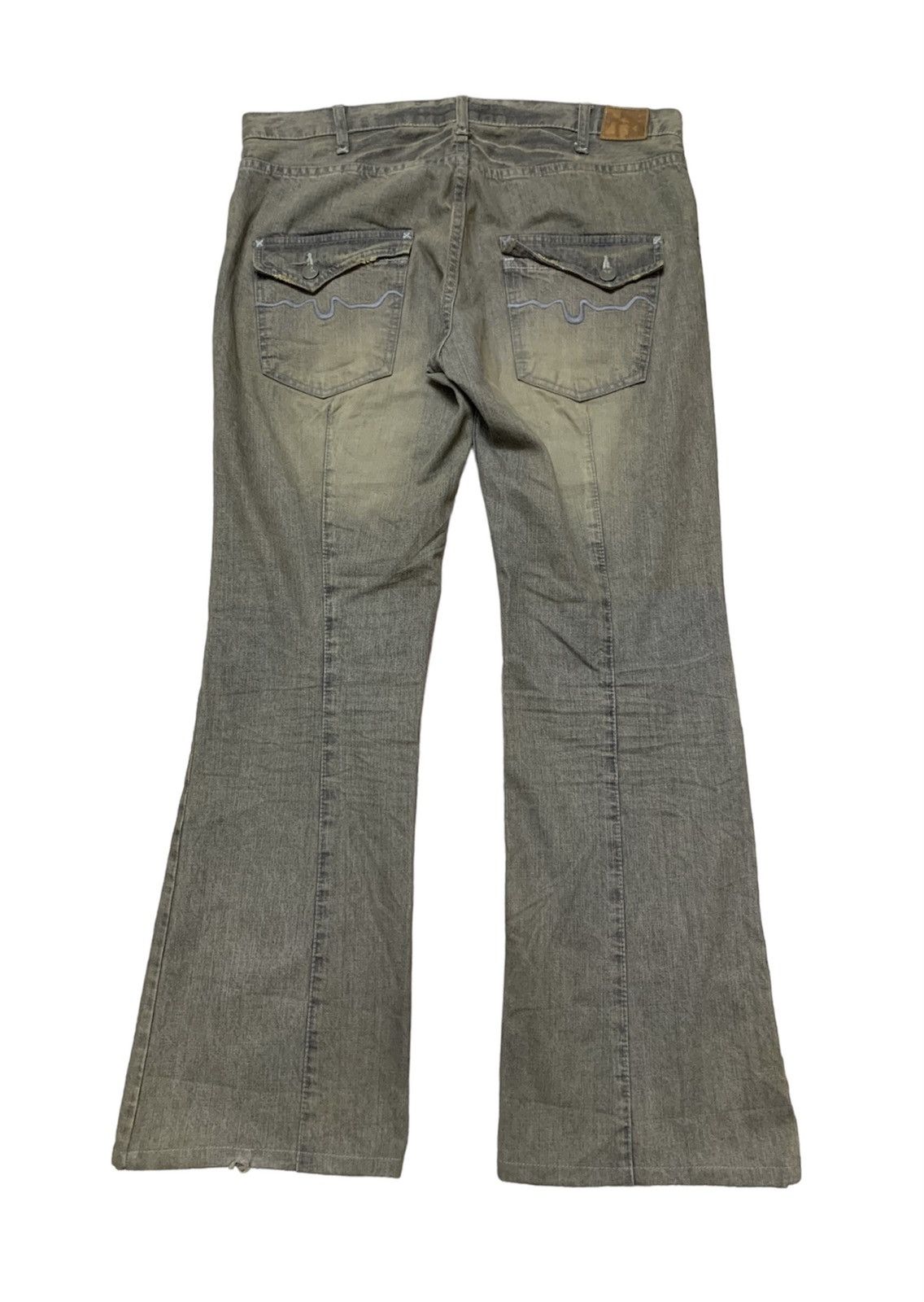 Hysteric Glamour Flare London Denim Mud Washed Distressed Denim Size US 34 / EU 50 - 2 Thumbnail