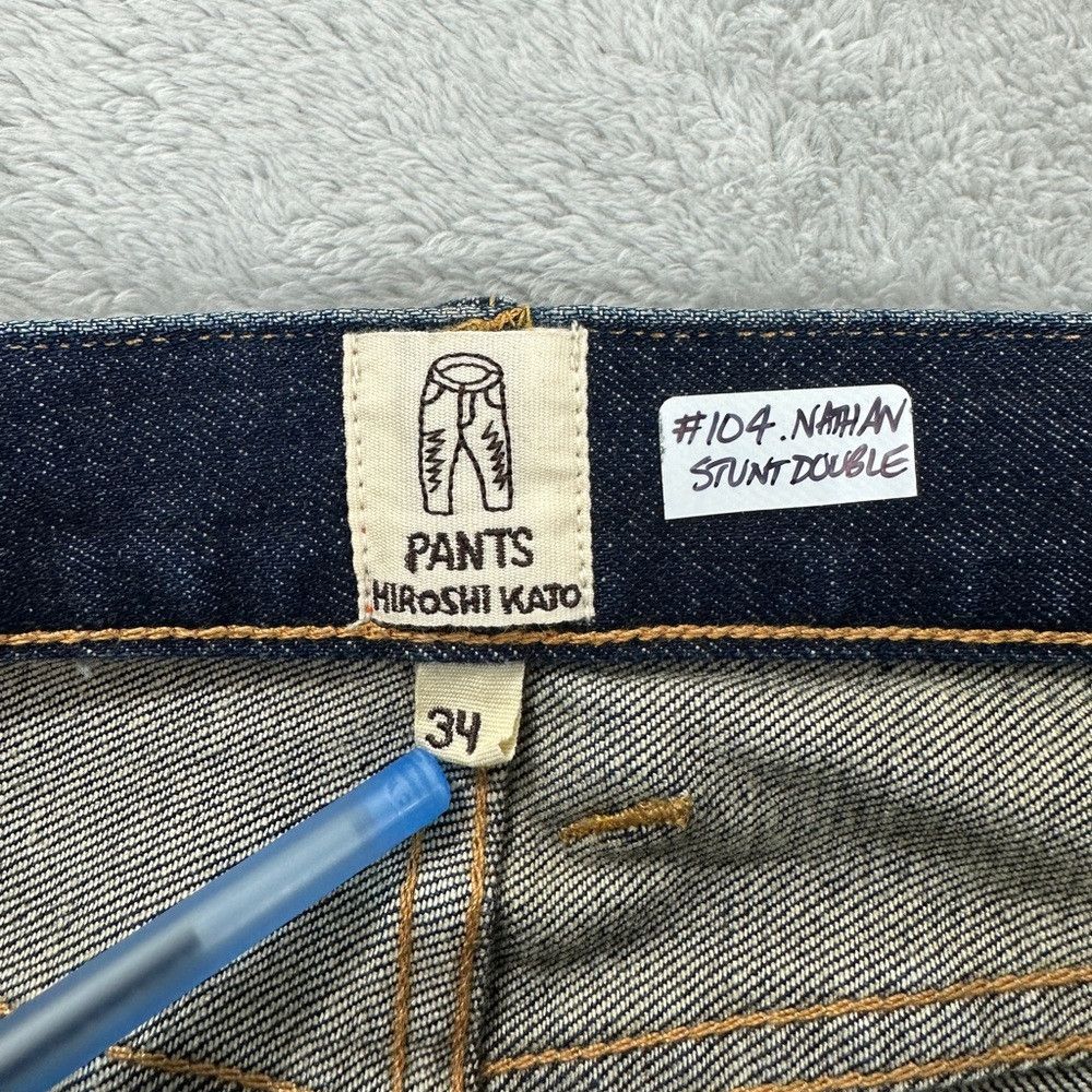KATO Kato NWT 14 oz 4 way stretch selvedge "the pen" slim men's Size US 34 / EU 50 - 2 Thumbnail