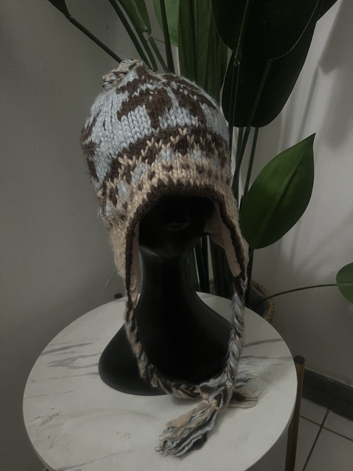 Japanese Brand × Vintage NAVAJO EAR FLAT BEANIE HAT Size ONE SIZE - 3 Thumbnail