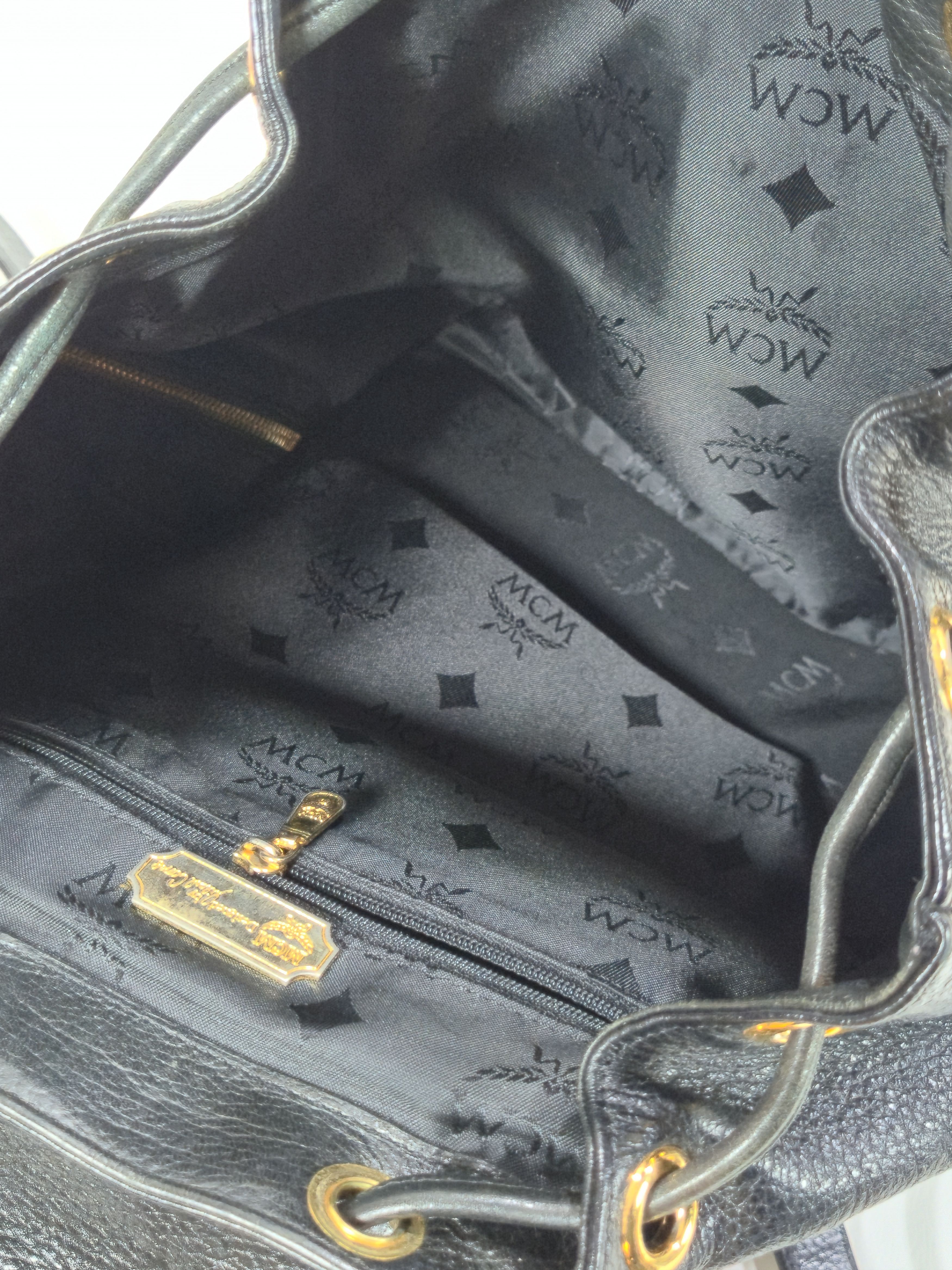 MCM Vintage MCM Gold Hardware Backpack / Bag Size ONE SIZE - 11 Thumbnail