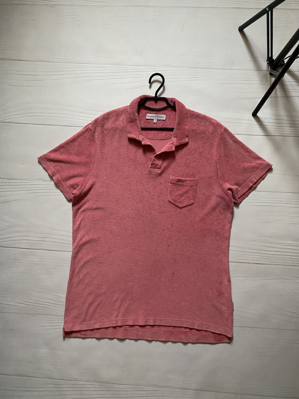 Orlebar Brown Orlebar Brown Terry Watermelon towelling polo t shirt Size US XXL / EU 58 / 5 - 1 Thumbnail