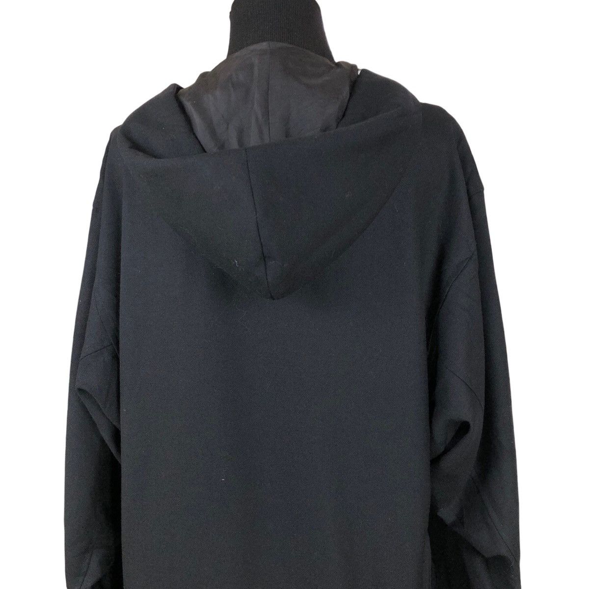Yohji Yamamoto Vintage Yohji Yamamoto Femme 2005SS Hooded Wool Overcoat Size S / US 4 / IT 40 - 24 Thumbnail
