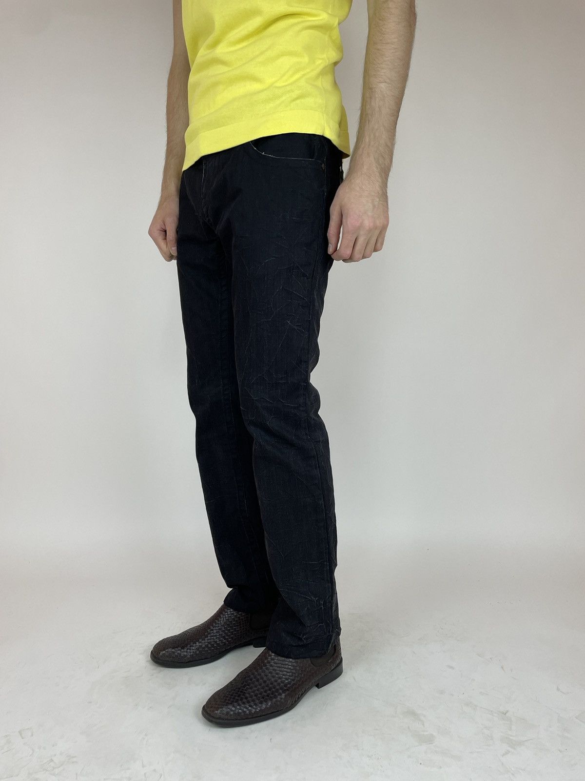 Karl Lagerfeld Lagerfeld Mens Black Jeans regular fit size W 33 Size US 33 - 6 Thumbnail