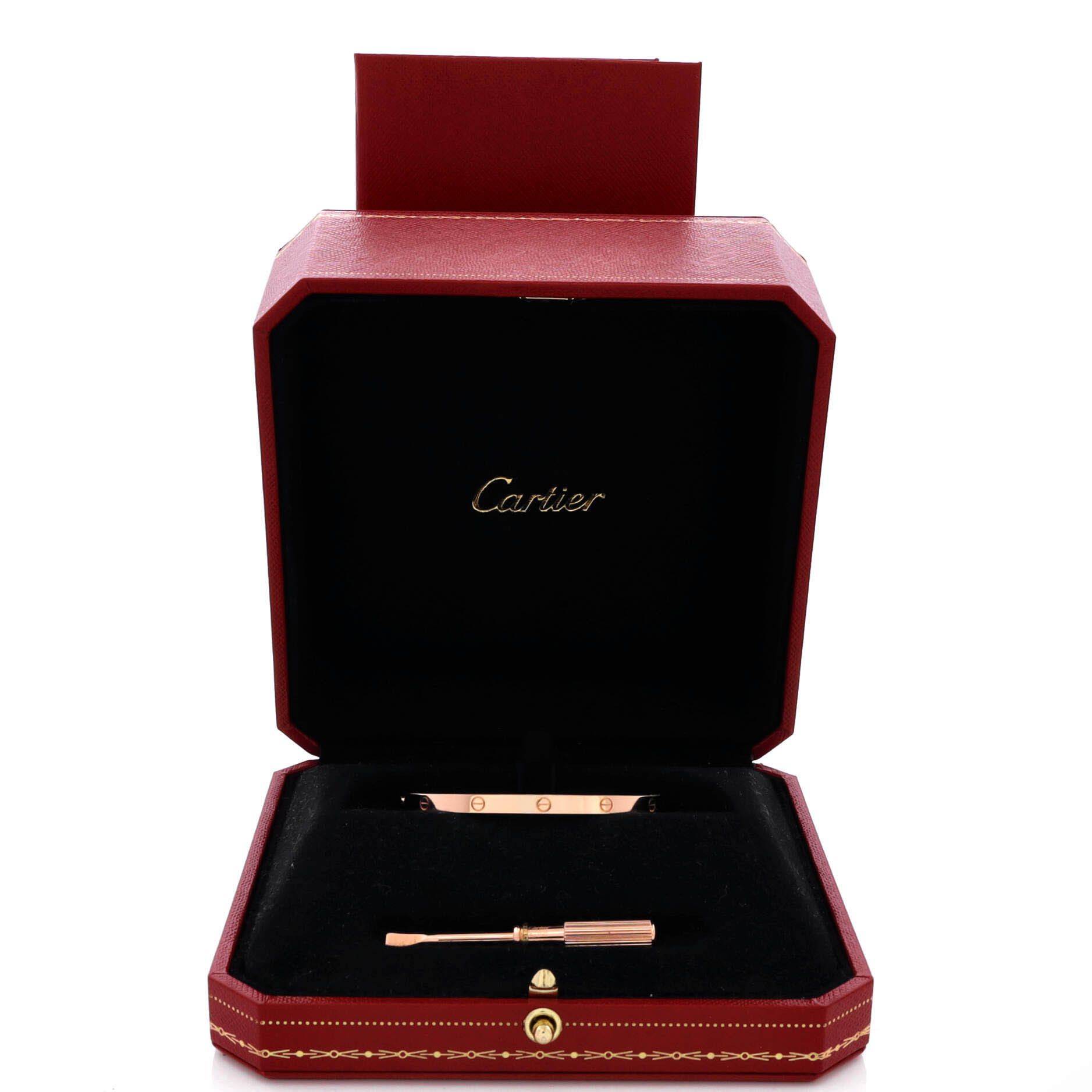 Cartier Love Bracelet 18K Rose Gold Small Size ONE SIZE - 1 Thumbnail