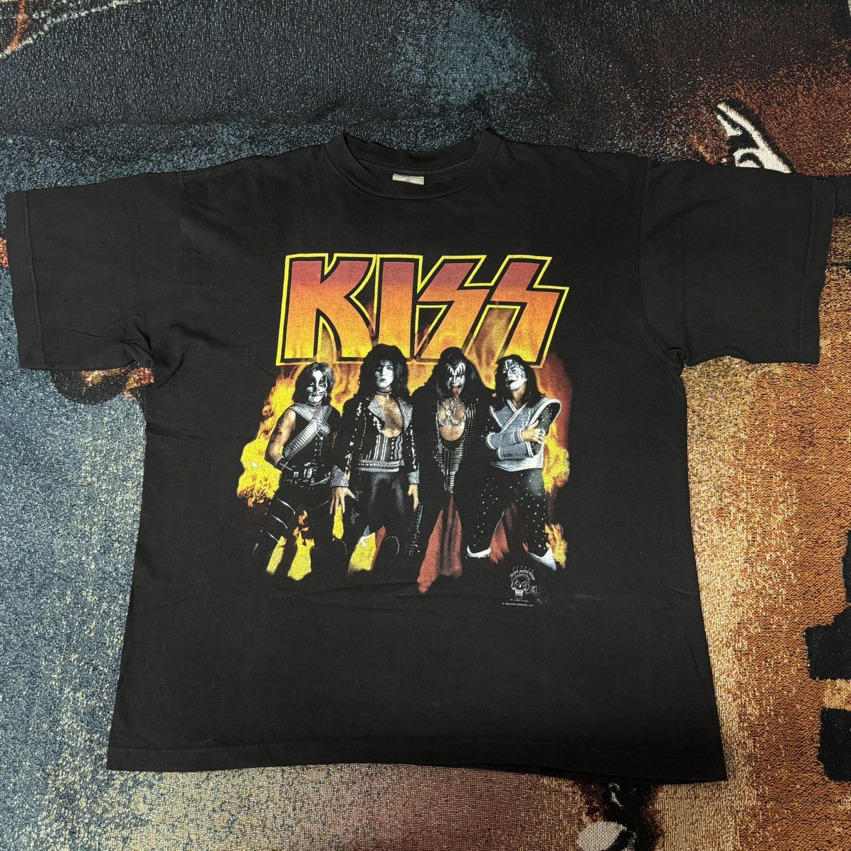 Band Tees × KISS × Vintage VINTAGE KISS 1996/1997 ALIVE WORLDWIDE TEE BLACK Size US XL / EU 56 / 4 - 1 Thumbnail
