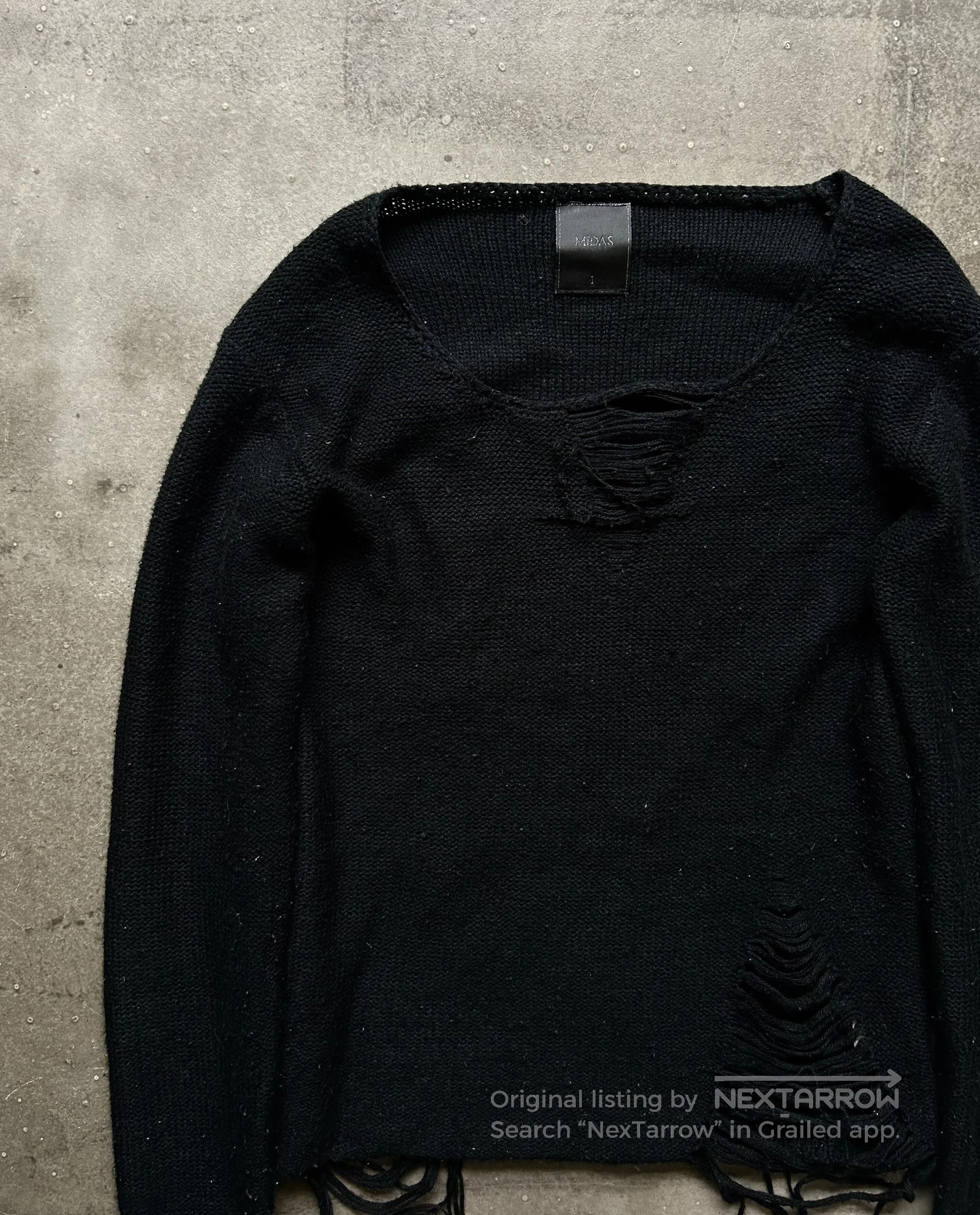 Other MIDAS 90s Distressed Knit Top. Size US S / EU 44-46 / 1 - 3 Thumbnail