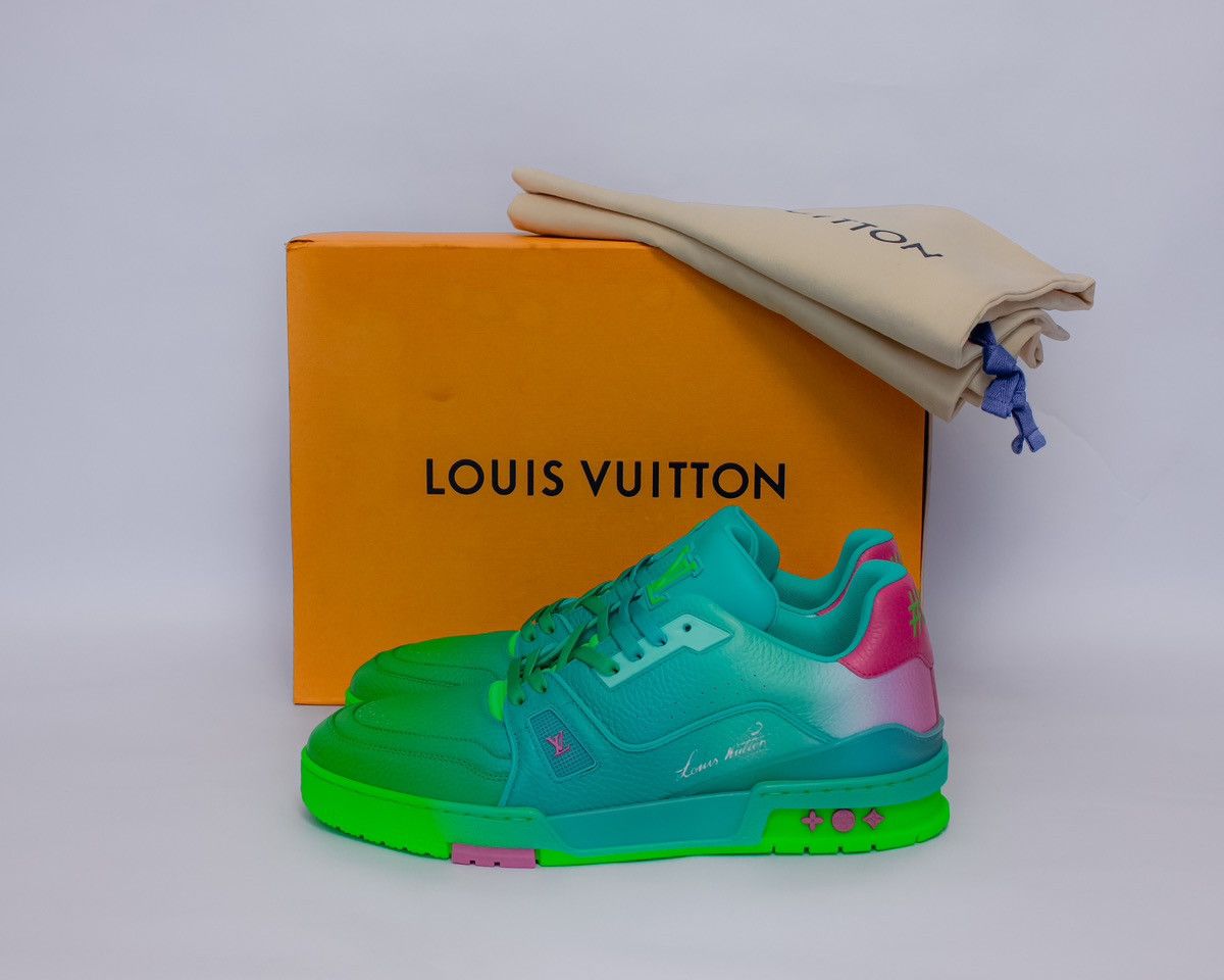 BNWT Louis Vuitton Virgil Abloh 1A9TRU Trainer Green Ombre