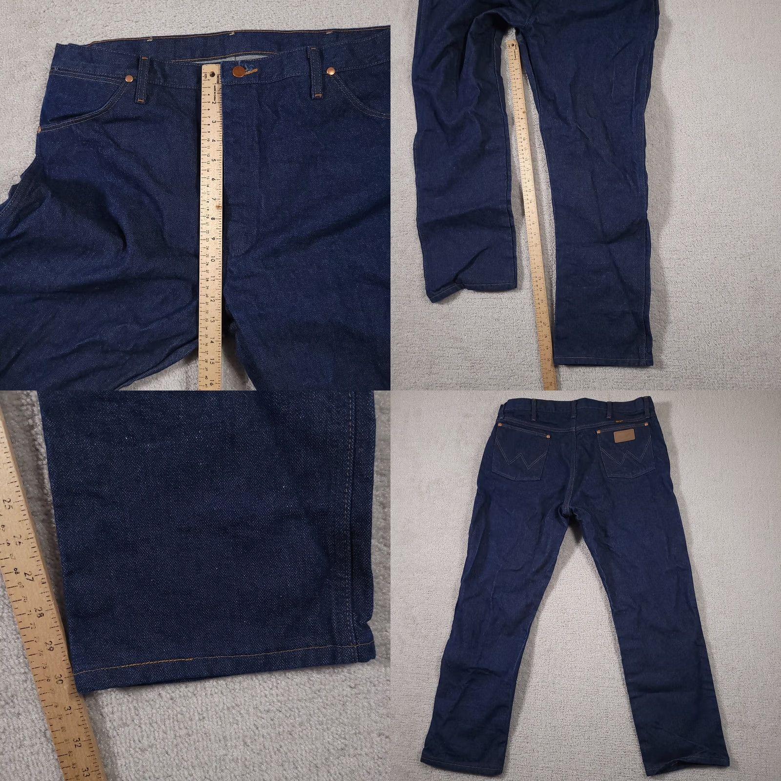 Wrangler Vtg Rigid Wrangler Cowboy Cut 13MWZ Original Fit Jeans Mens 40x30 Dark Wash - Used Condition Size US 40 / EU 56 - 8 Thumbnail