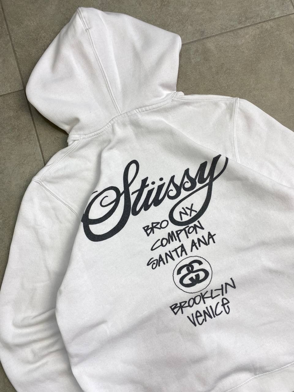 Stussy Vintage Stussy World Tour Big Logo Oversized Hoodie Size US S / EU 44-46 / 1 - 4 Thumbnail