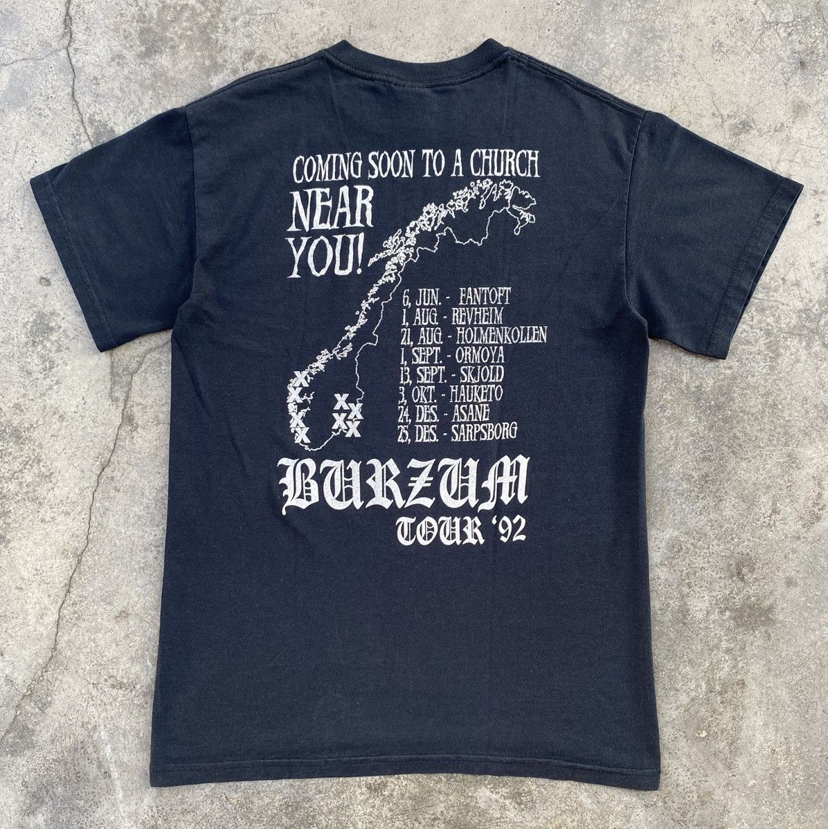 Band Tees Sick🔥Vintage Burzum Tour 1992 Black metal Band Tees Size US S / EU 44-46 / 1 - 2 Thumbnail