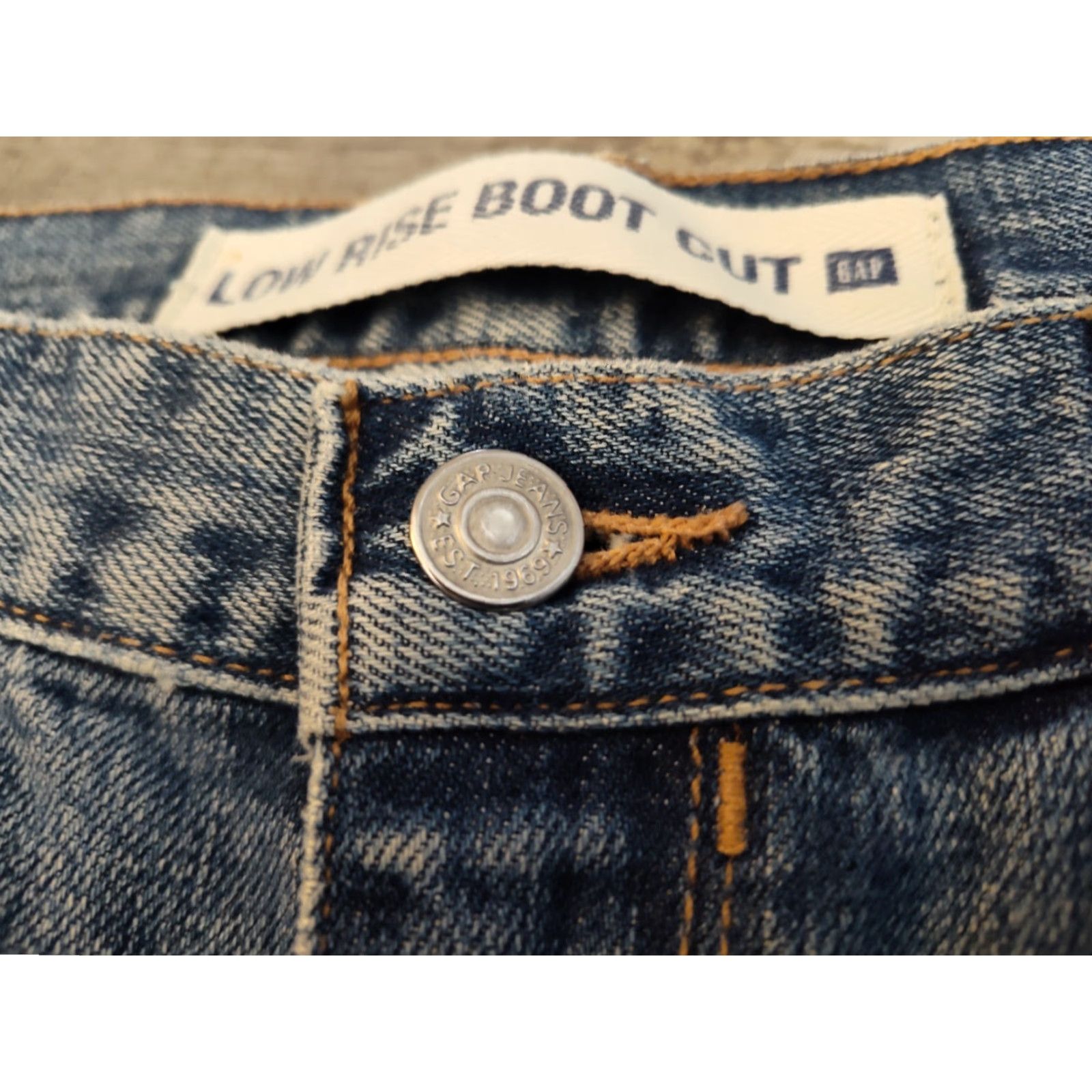 Gap VTG Gap Jeans Womens 8 Flare Boot Cut Low Rise Denim Med Wash Made In USA 32x32 Size 30" / US 8 / IT 44 - 5 Thumbnail
