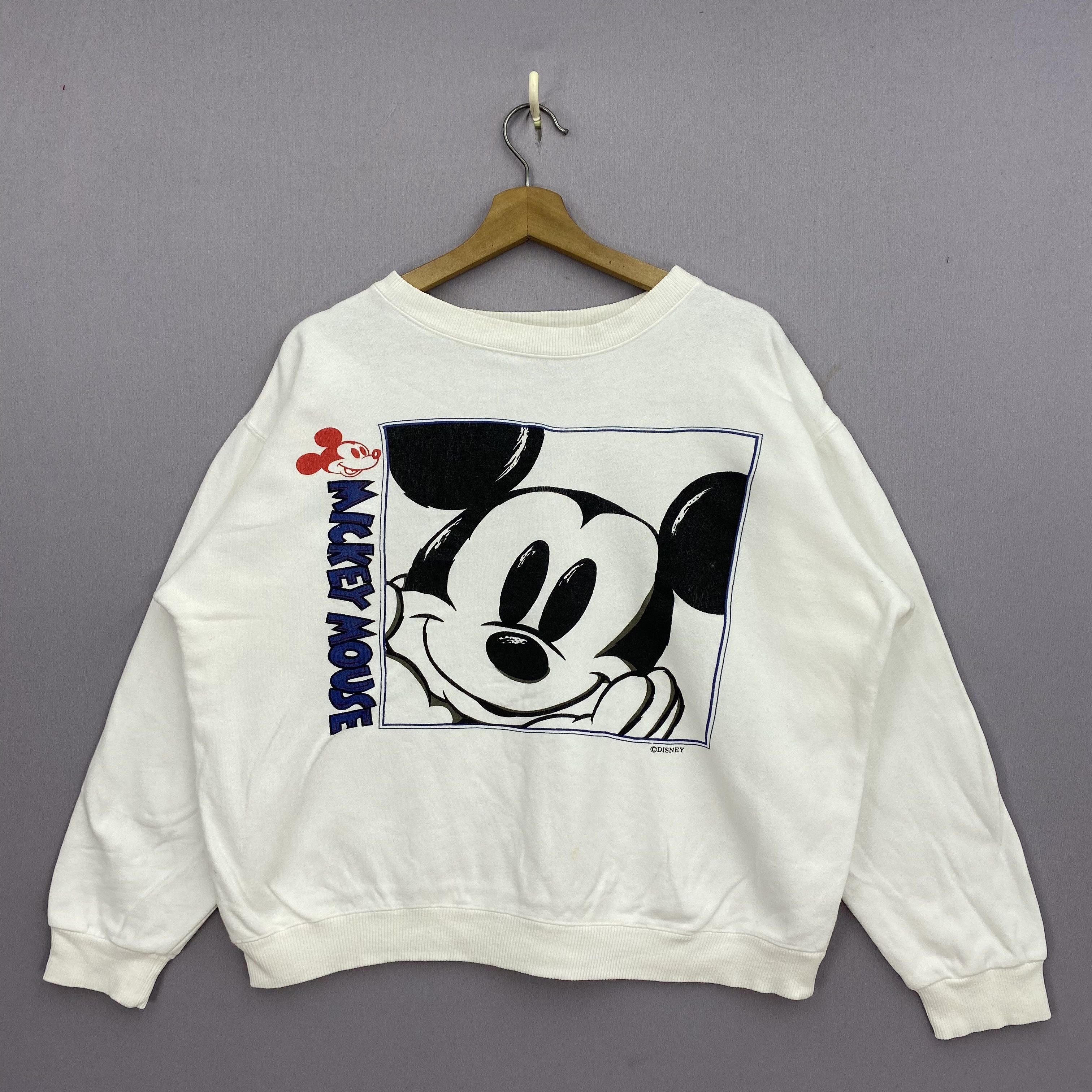 Mickey Mouse Vintage 90s Mickey Mouse Sweater Cartoon Sweatshirt Size US L / EU 52-54 / 3 - 1 Thumbnail