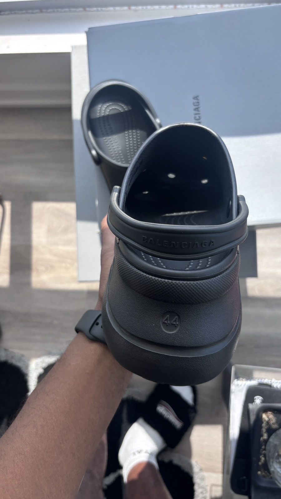 Balenciaga × Crocs CROCS MULE RUBBER + JIBBITZ MAN Size US 11 / EU 44 - 5 Thumbnail
