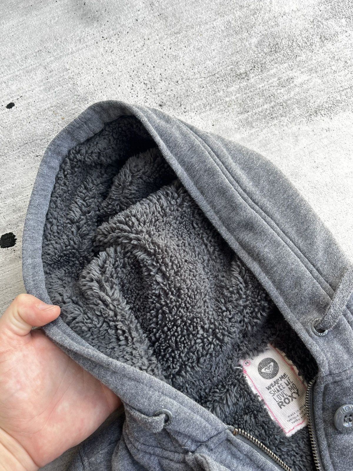 Japanese Brand Roxy Sherpa-Lined Hoodie - Size XS (Lightly Used) Size XS / US 0-2 / IT 36-38 - 6 Thumbnail
