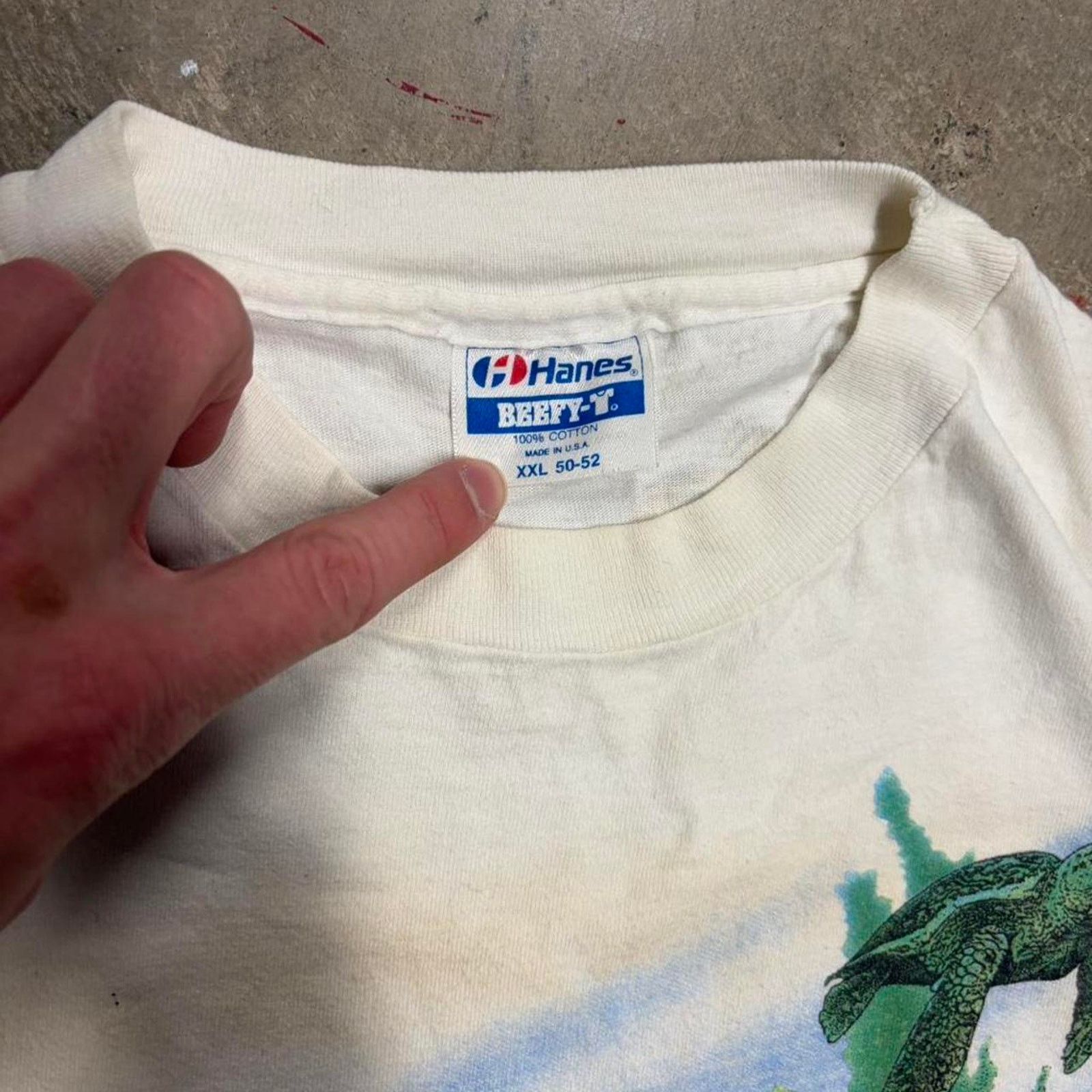 Hanes 90s aop nature tee Size US XXL / EU 58 / 5 - 4 Thumbnail