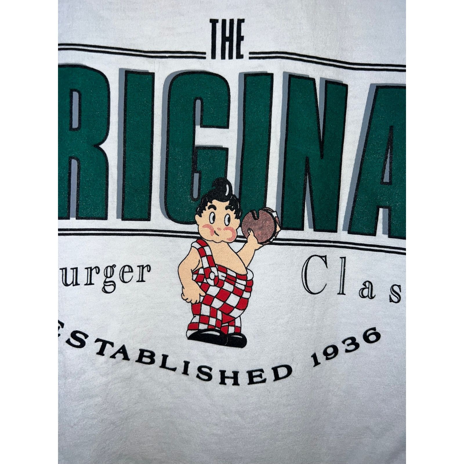 Gear for Sports Vintage Hamburger Shirt The Original Cheeseburger Classic S Size US S / EU 44-46 / 1 - 3 Thumbnail