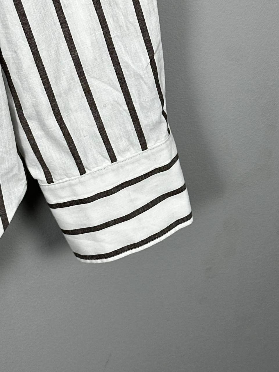 Boggi Boggi Milano Luxury Striped Long Sleeve Shirt Size US S / EU 44-46 / 1 - 7 Thumbnail