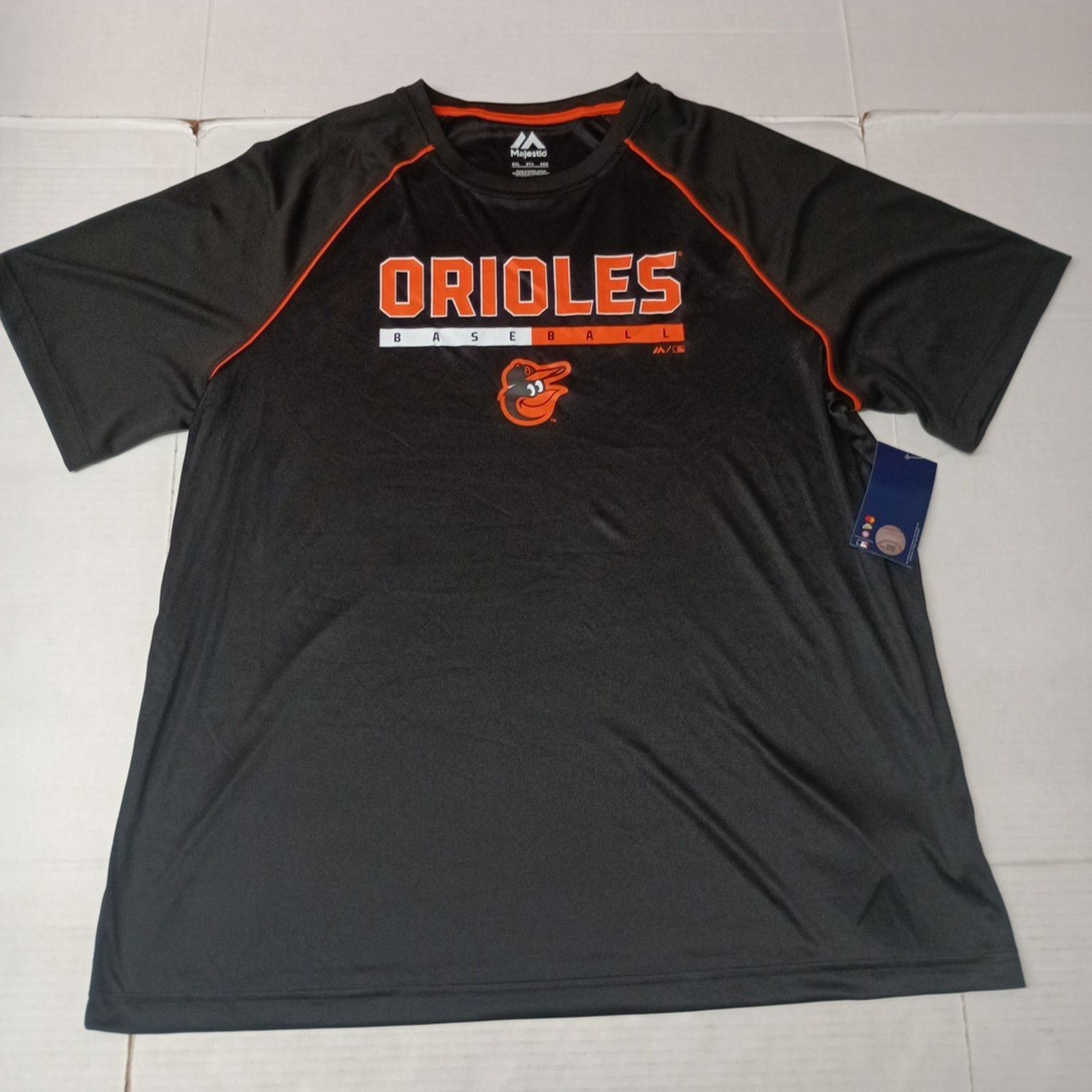 Majestic Baltimore Orioles MLB Shirt Men’s 2XL XXL Black Short Sleeve Size US XXL / EU 58 / 5 - 1 Thumbnail