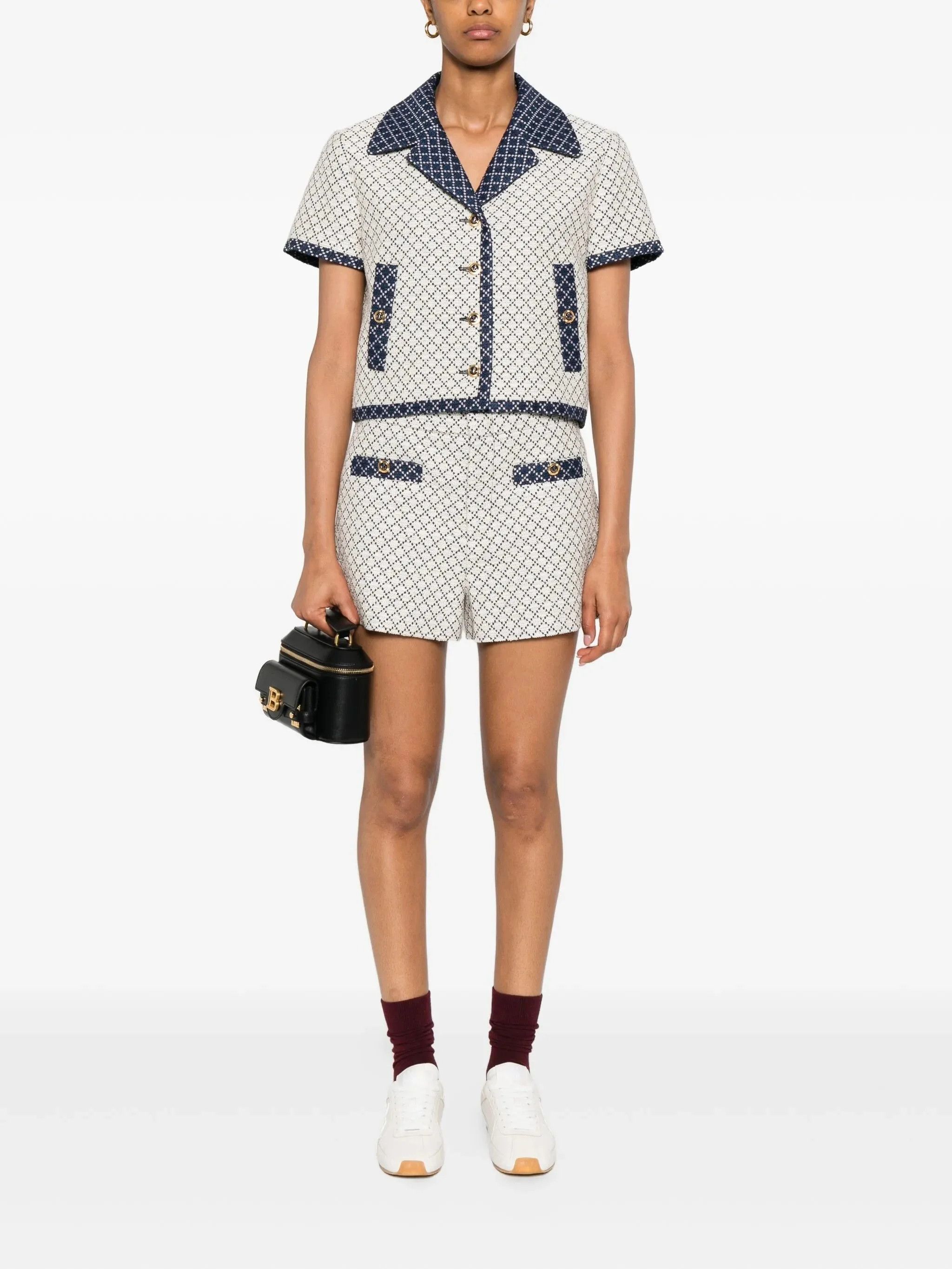 Gucci o1loc1c0226 826056 Diamond Cotton Boucle Jacket Multicolor Size M / US 6-8 / IT 42-44 - 4 Thumbnail