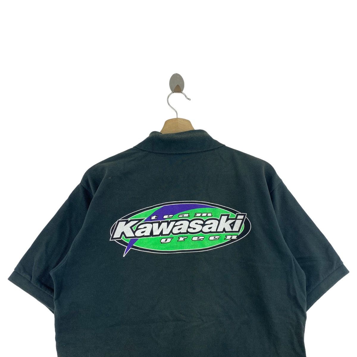 Other TEAM KAWASAKI GREEN Racing Button Up Collar Green Size US L / EU 52-54 / 3 - 2 Thumbnail