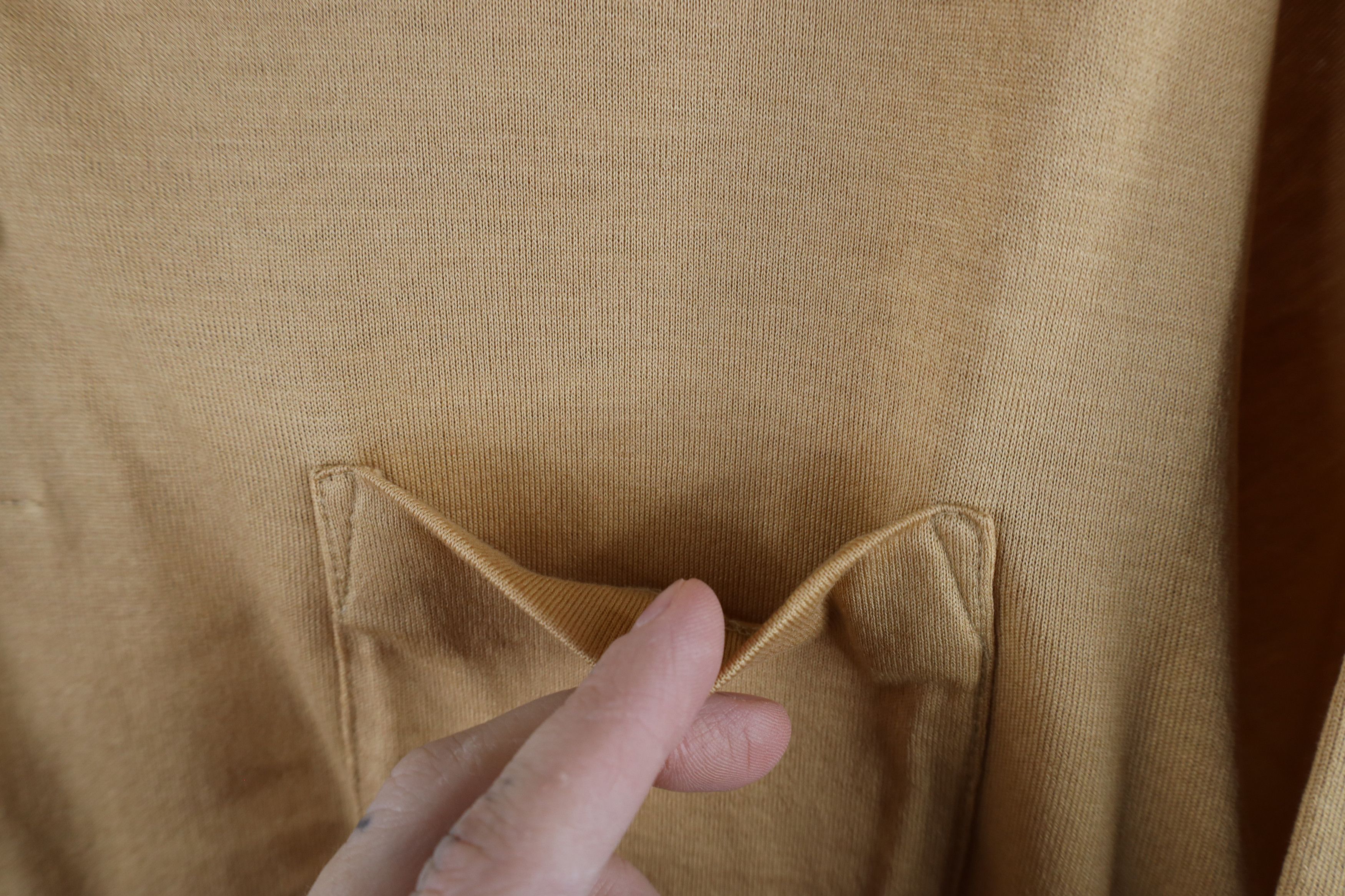 Vintage Vintage 70s Streetwear Knit Collared Pocket Polo Shirt Beige Size US S / EU 44-46 / 1 - 9 Thumbnail