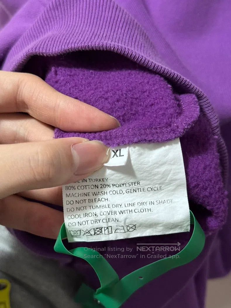 ERL ERL Venice Purple Daisy Letter Printed Hooded Sweatshirt, Size US XL / EU 56 / 4 - 6 Thumbnail