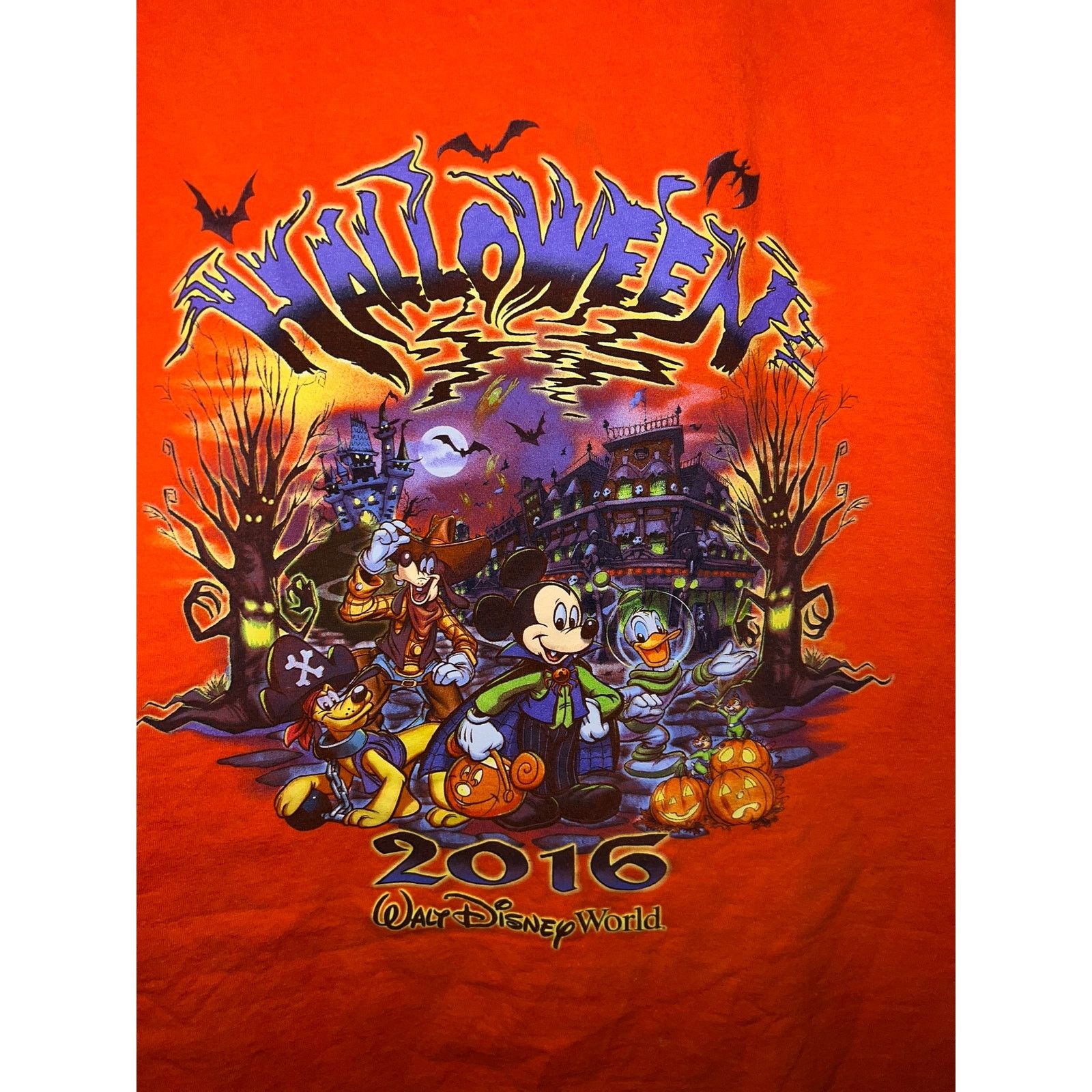 Disney 2016 Halloween Walt Disney World Mickey Shirt Tee XL 2010s Size US XL / EU 56 / 4 - 6 Thumbnail