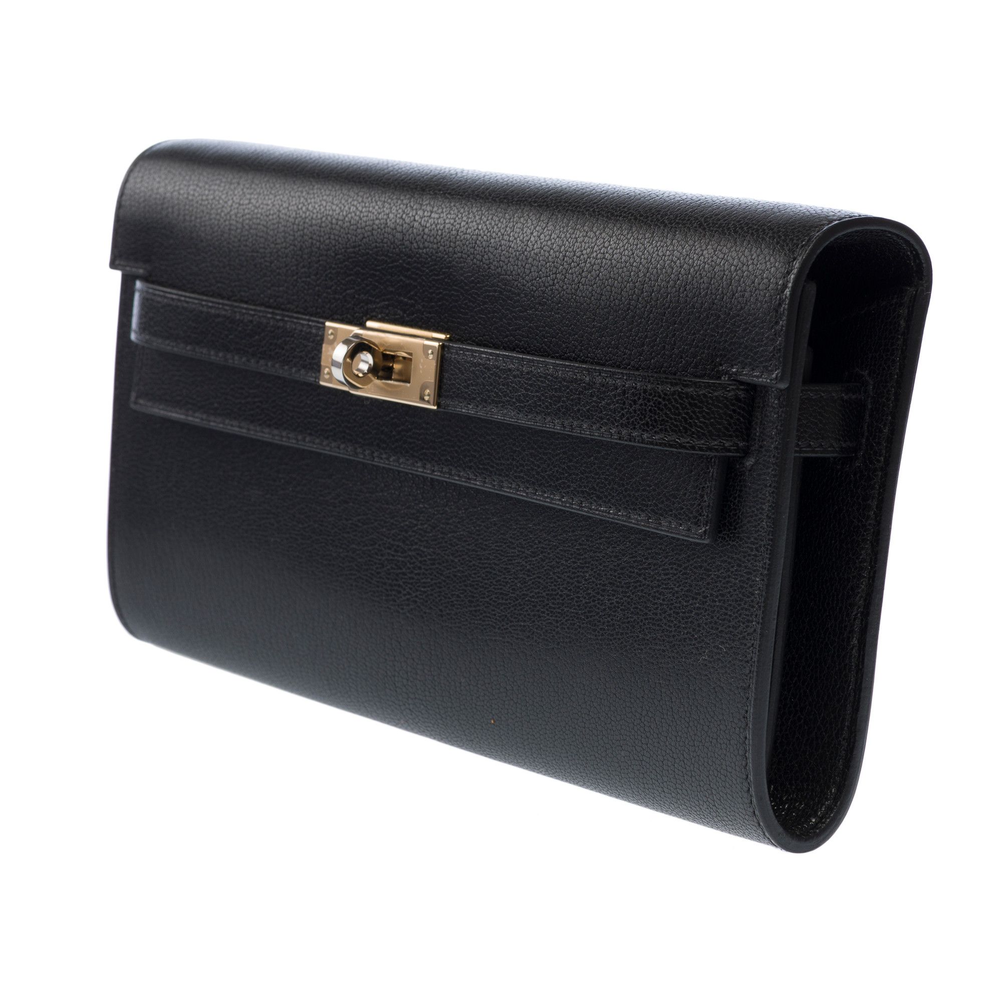 Hermes HERMES Kelly to go in Black Leather Size ONE SIZE - 5 Thumbnail